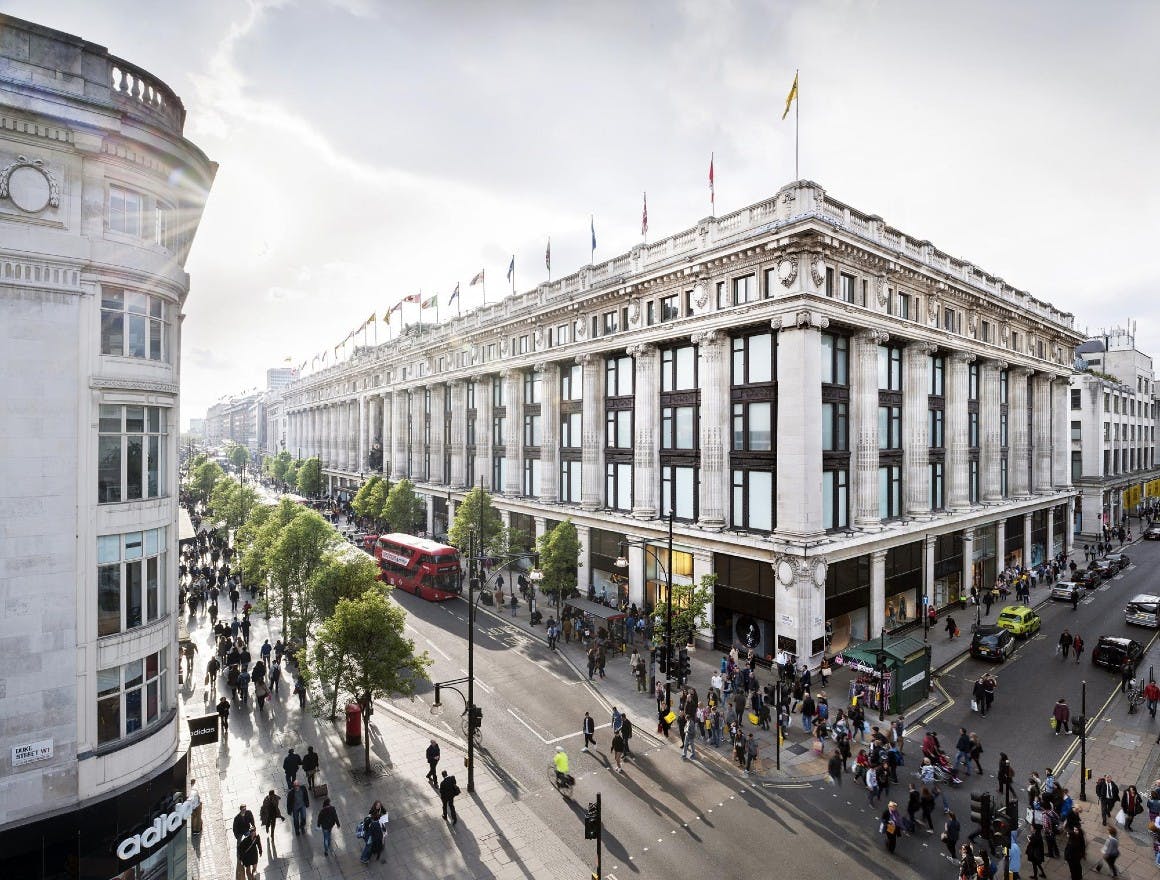 Selfridges sales have increased due to their investment in the in-store customer experience