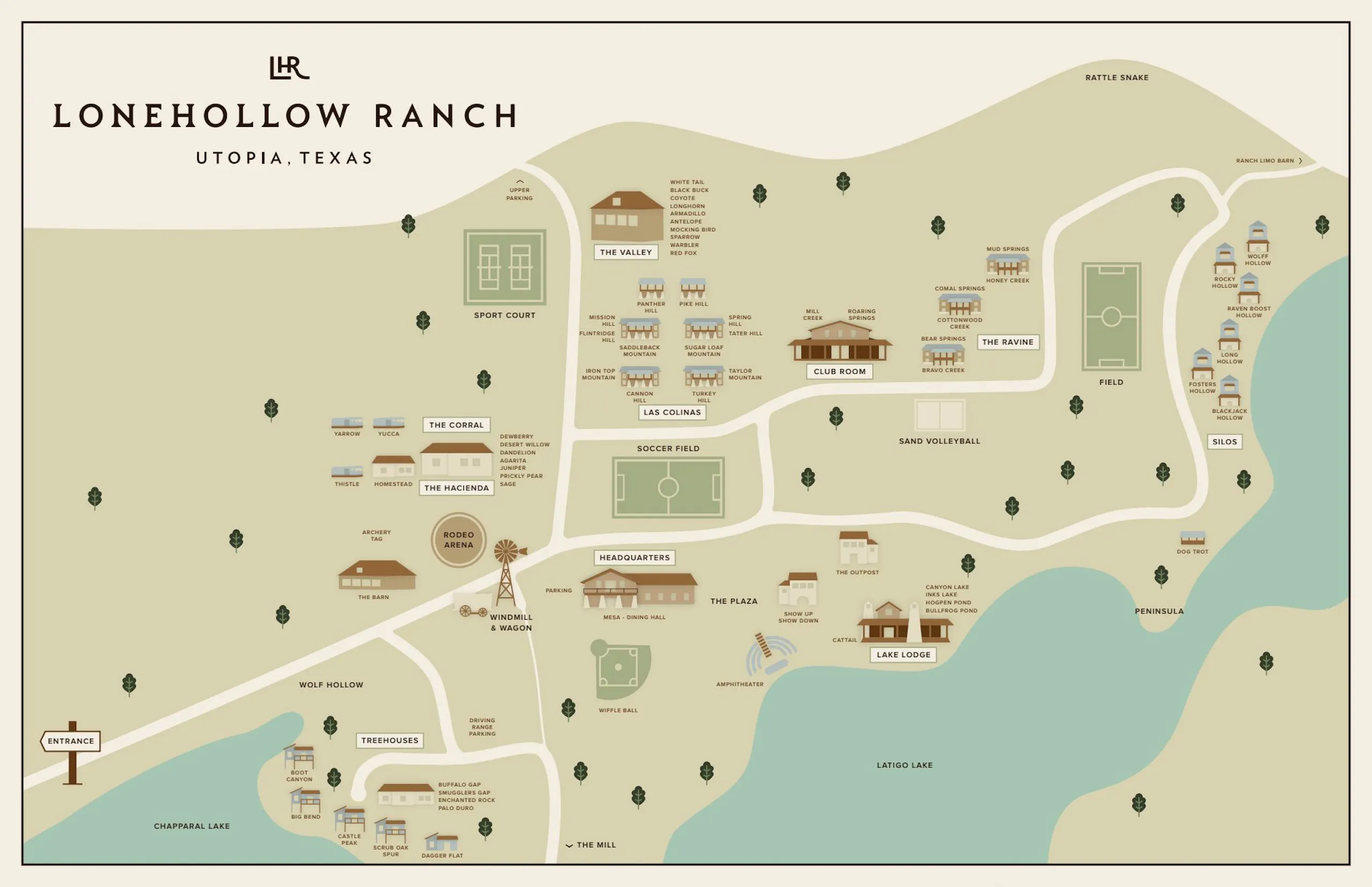 map of ranch
