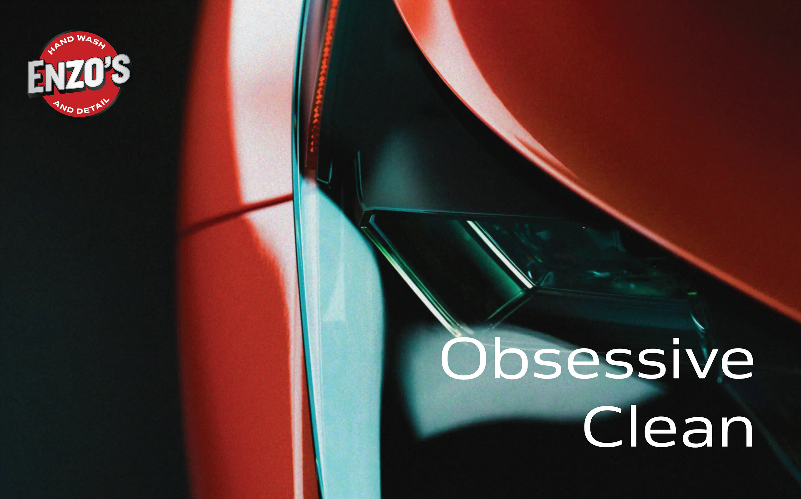 obsessive clean over image of headlight