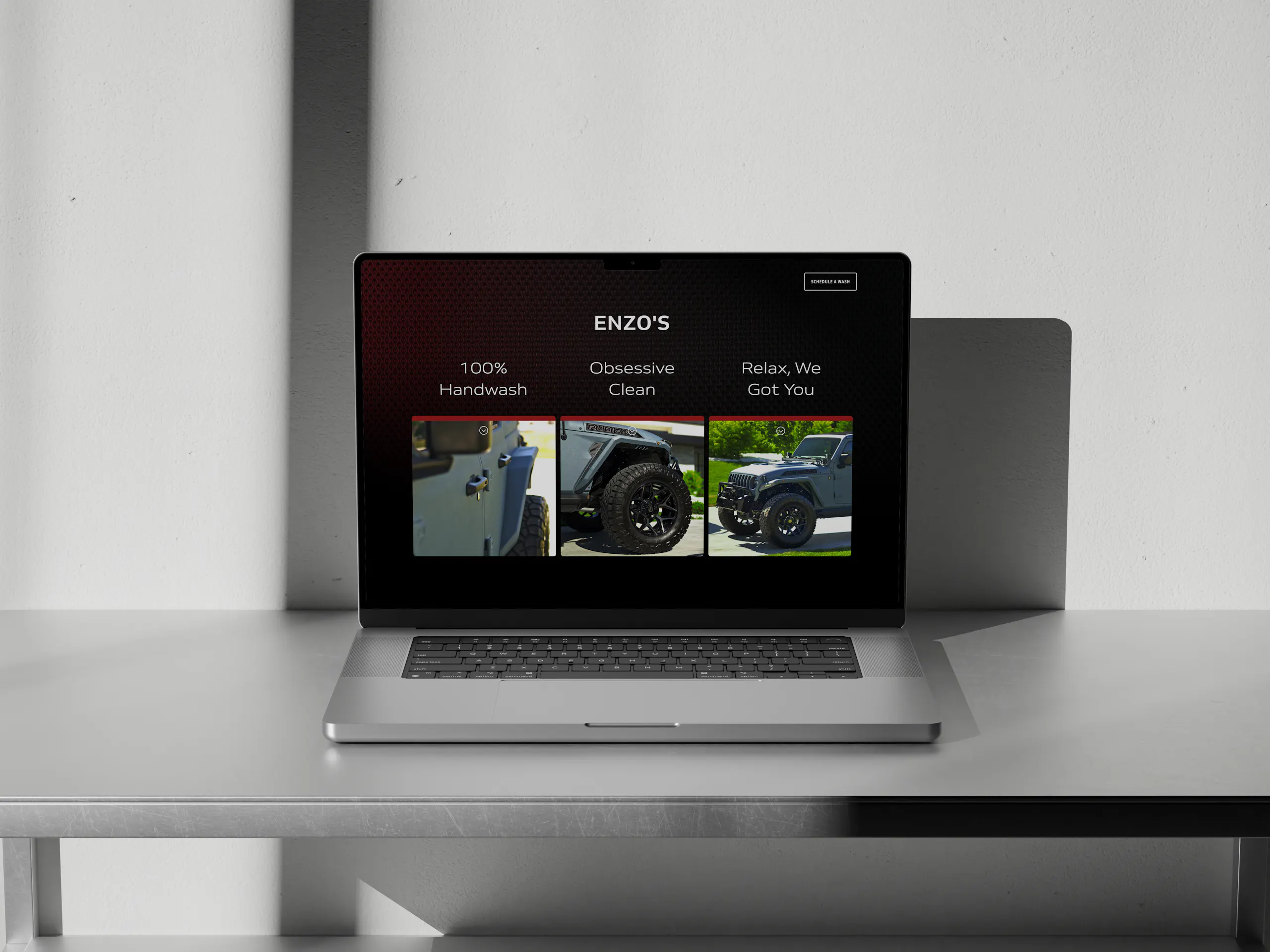 website on macbook