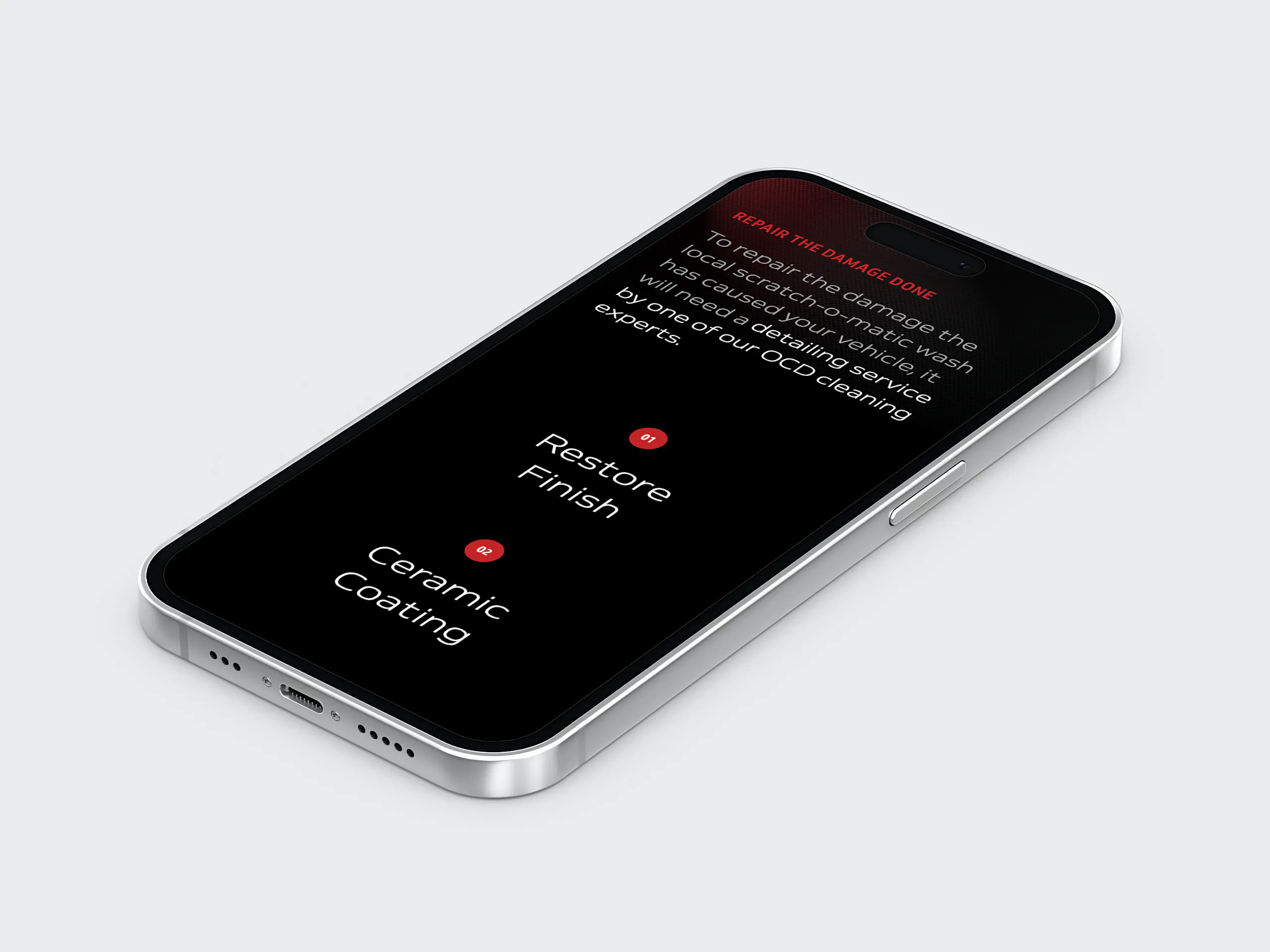 website on iphone