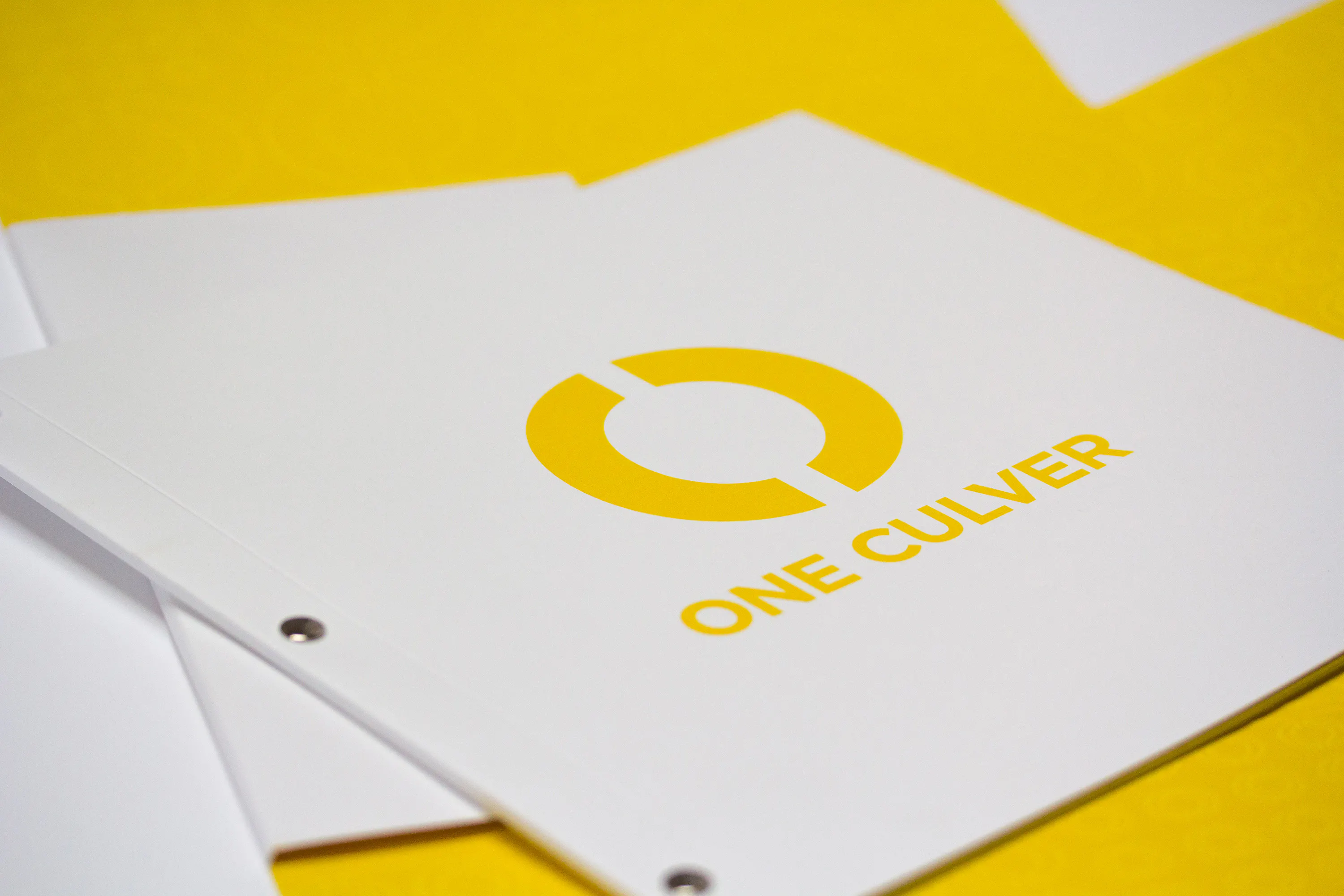 one culver logo on paper