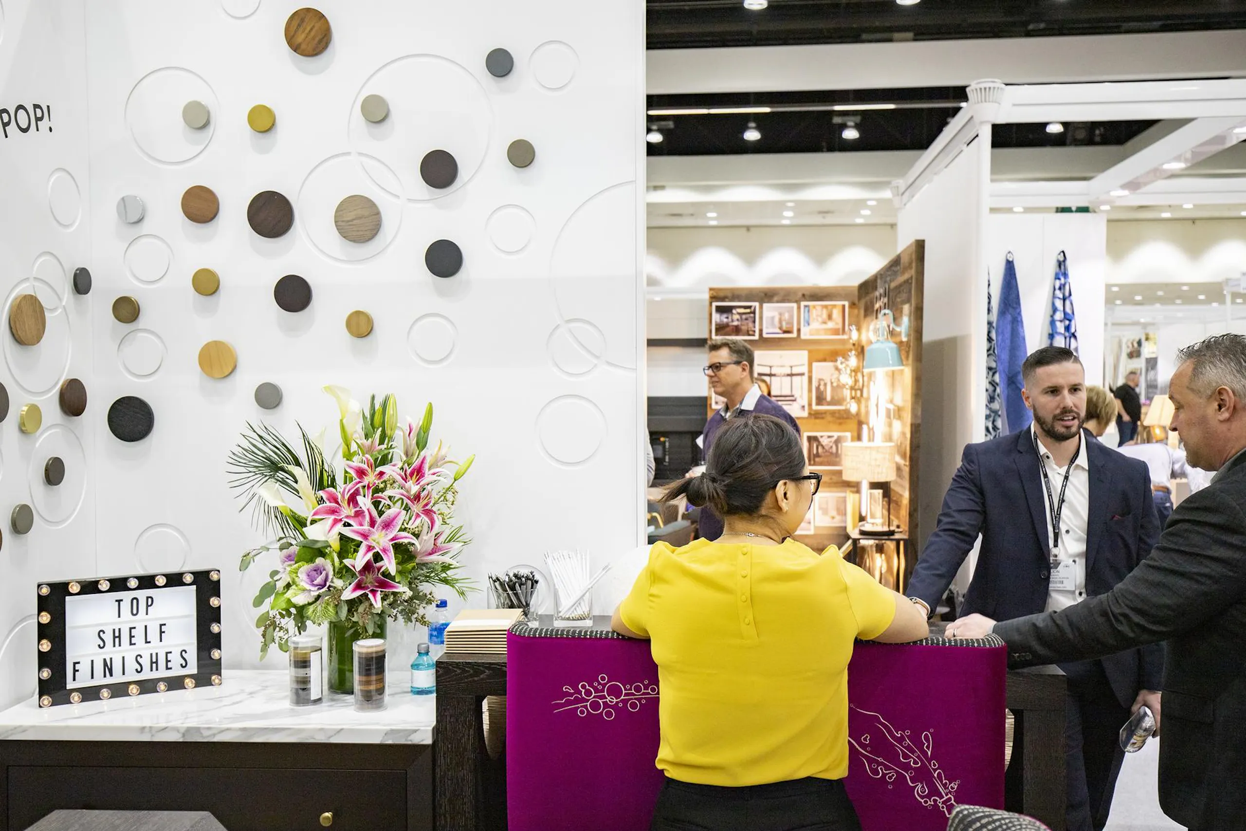 interior of booth