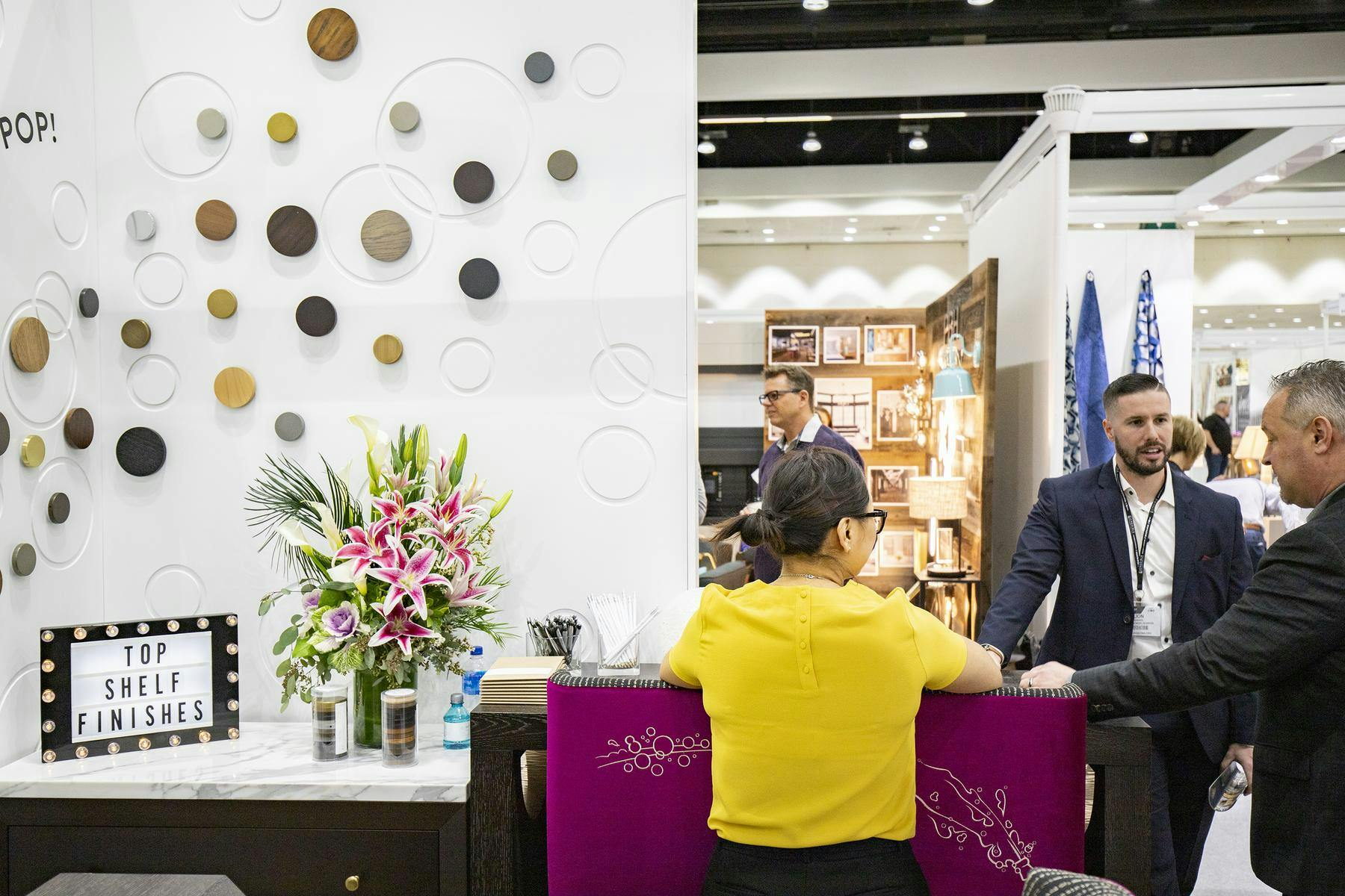 interior of booth