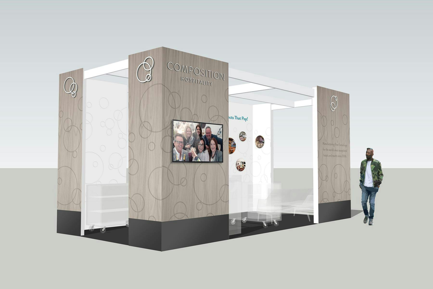 generated mockup of booth two