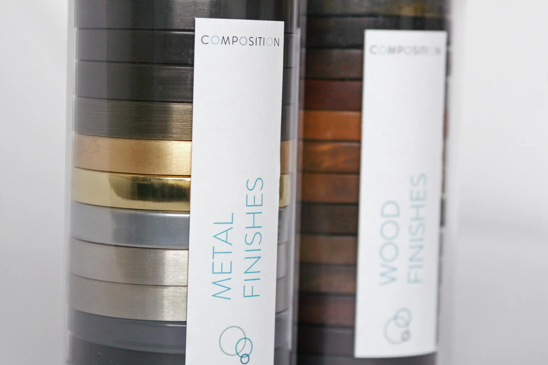 close up of sample box