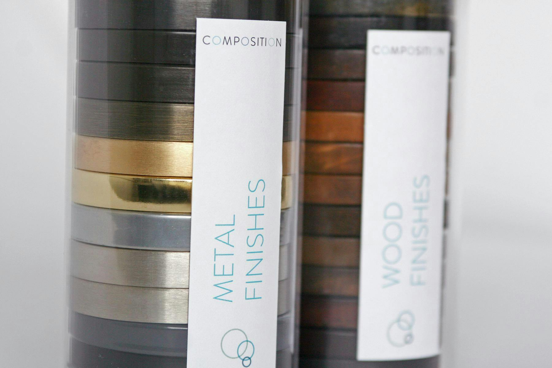 close up of sample box