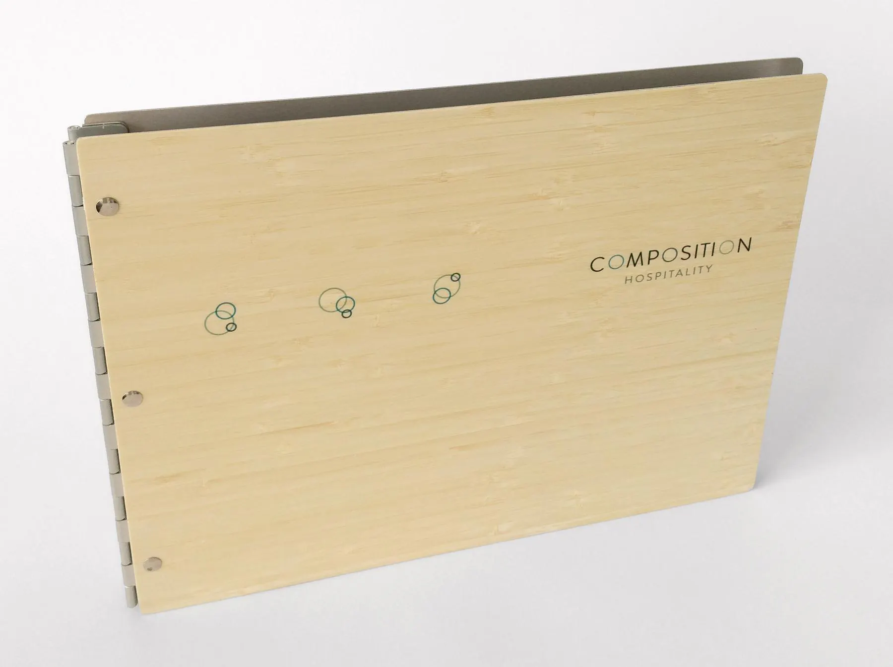wooden cover of catalog
