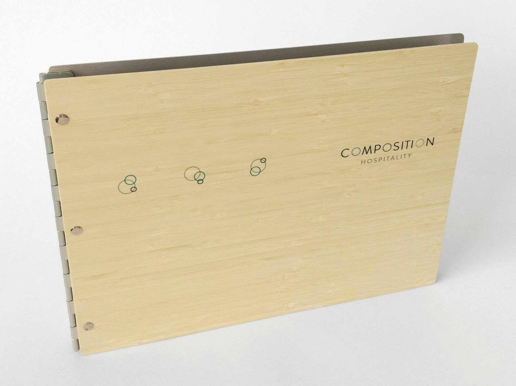 wooden cover of catalog