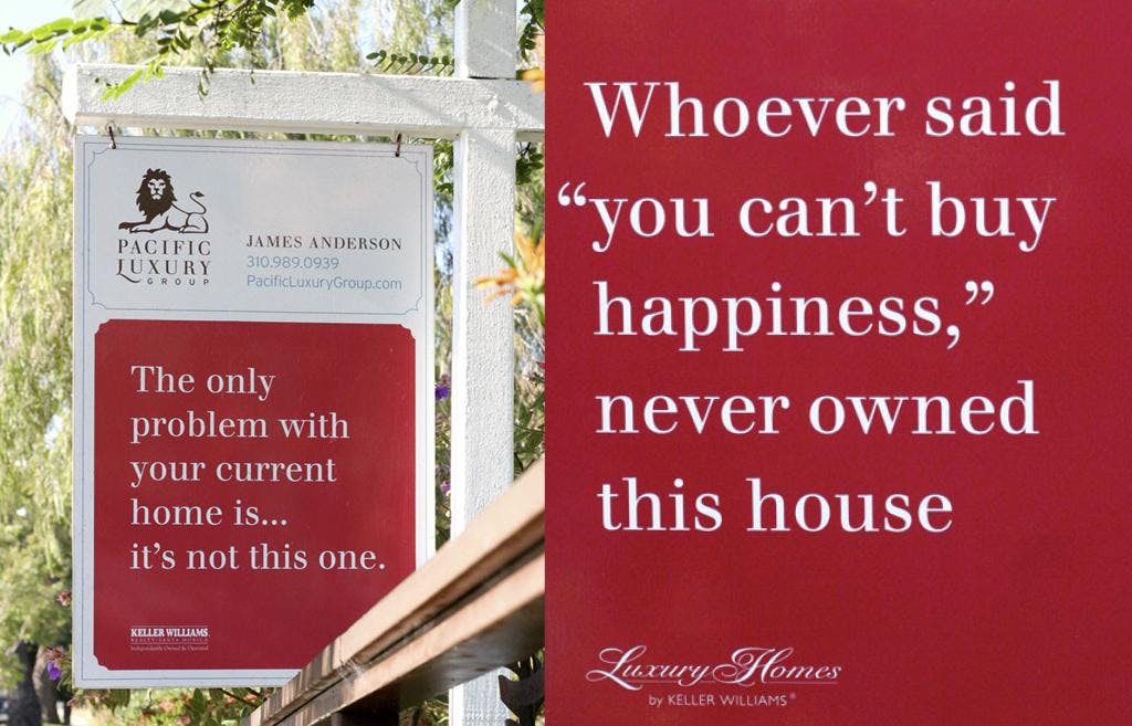 branded real estate sign