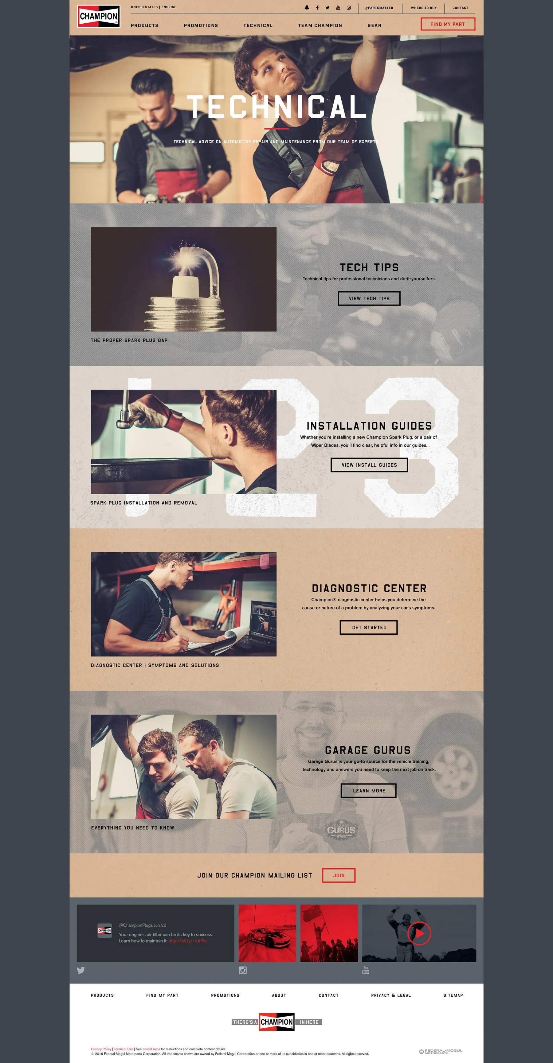 about page on website
