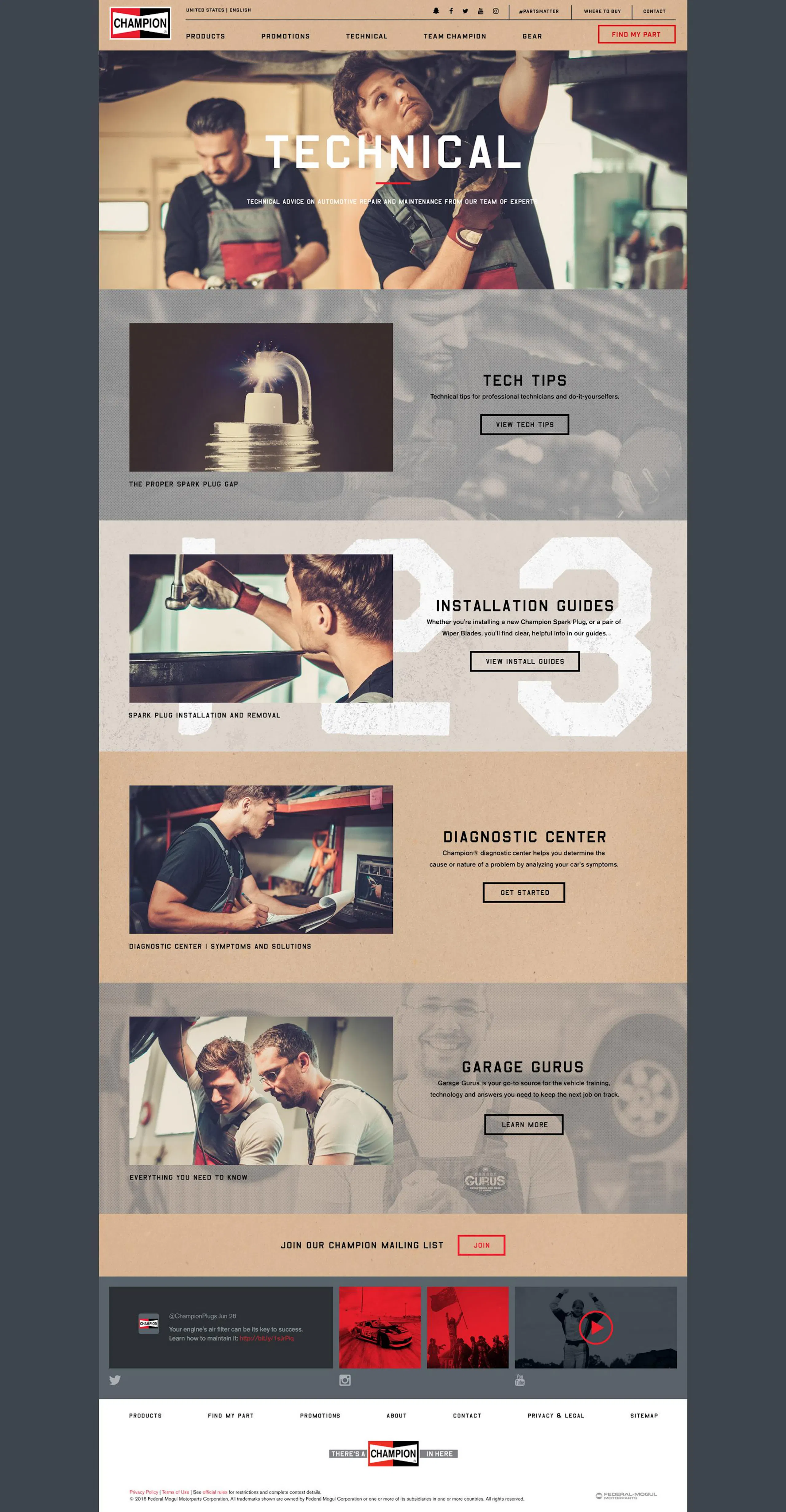 about page on website