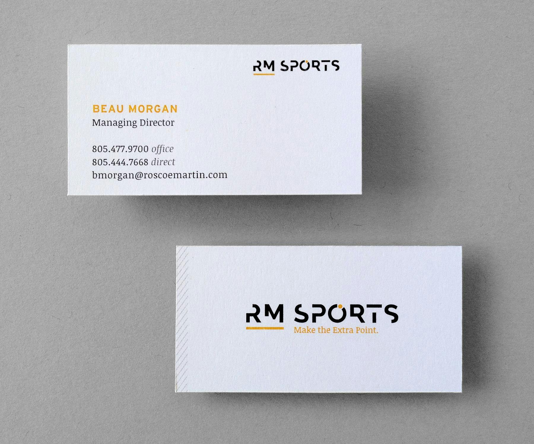 rm sports business card