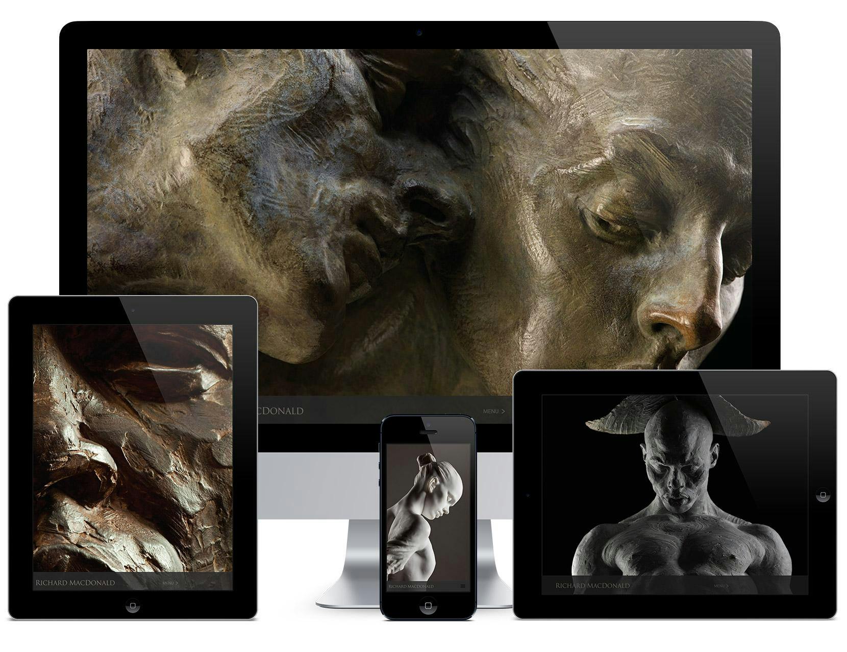 statue figures on many devices
