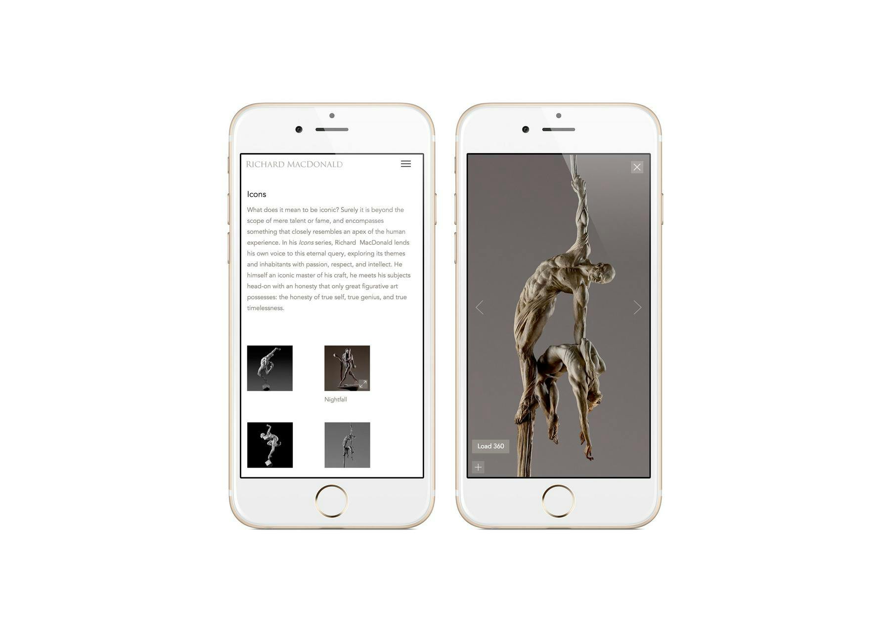 website on iphone