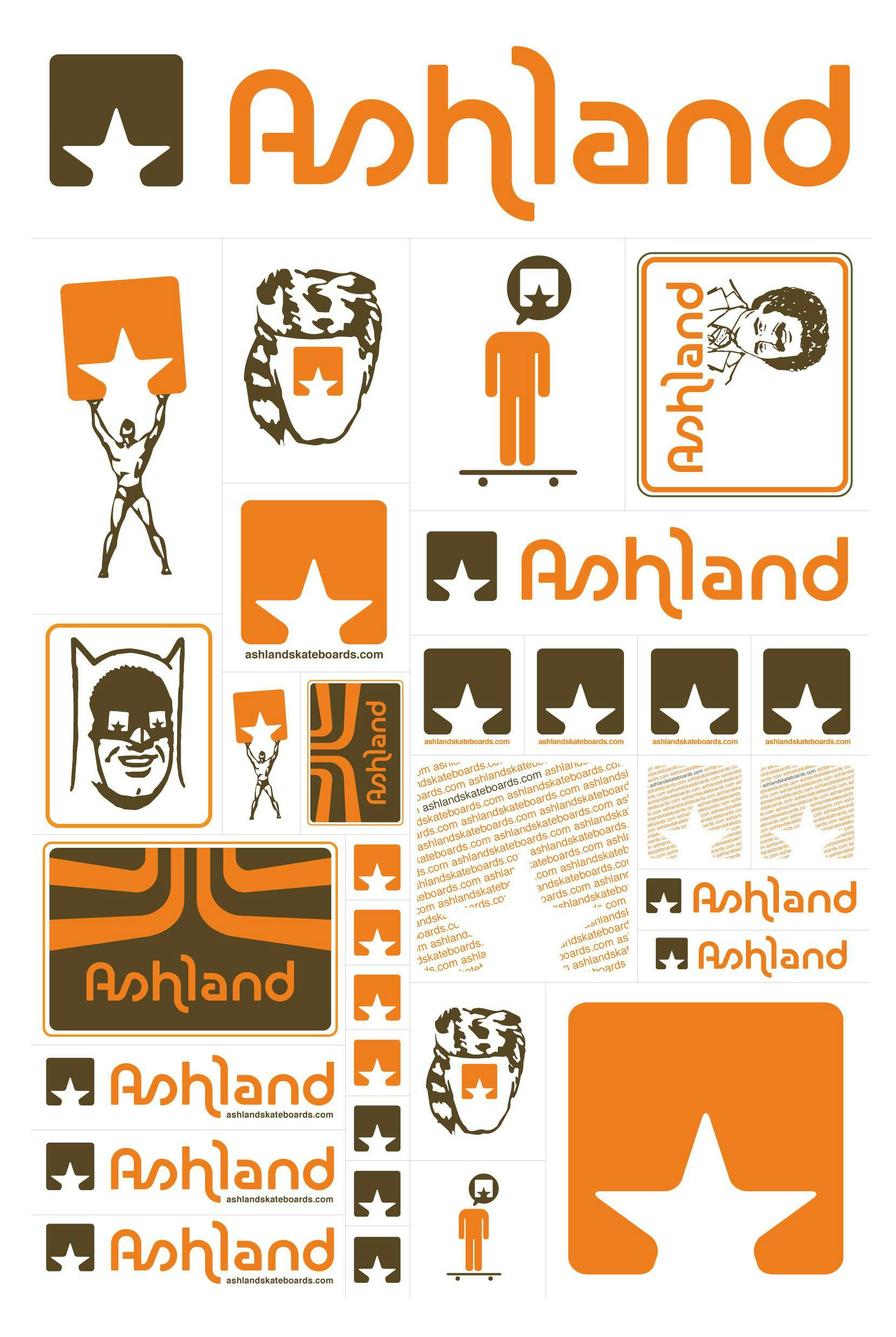ashland sticker set