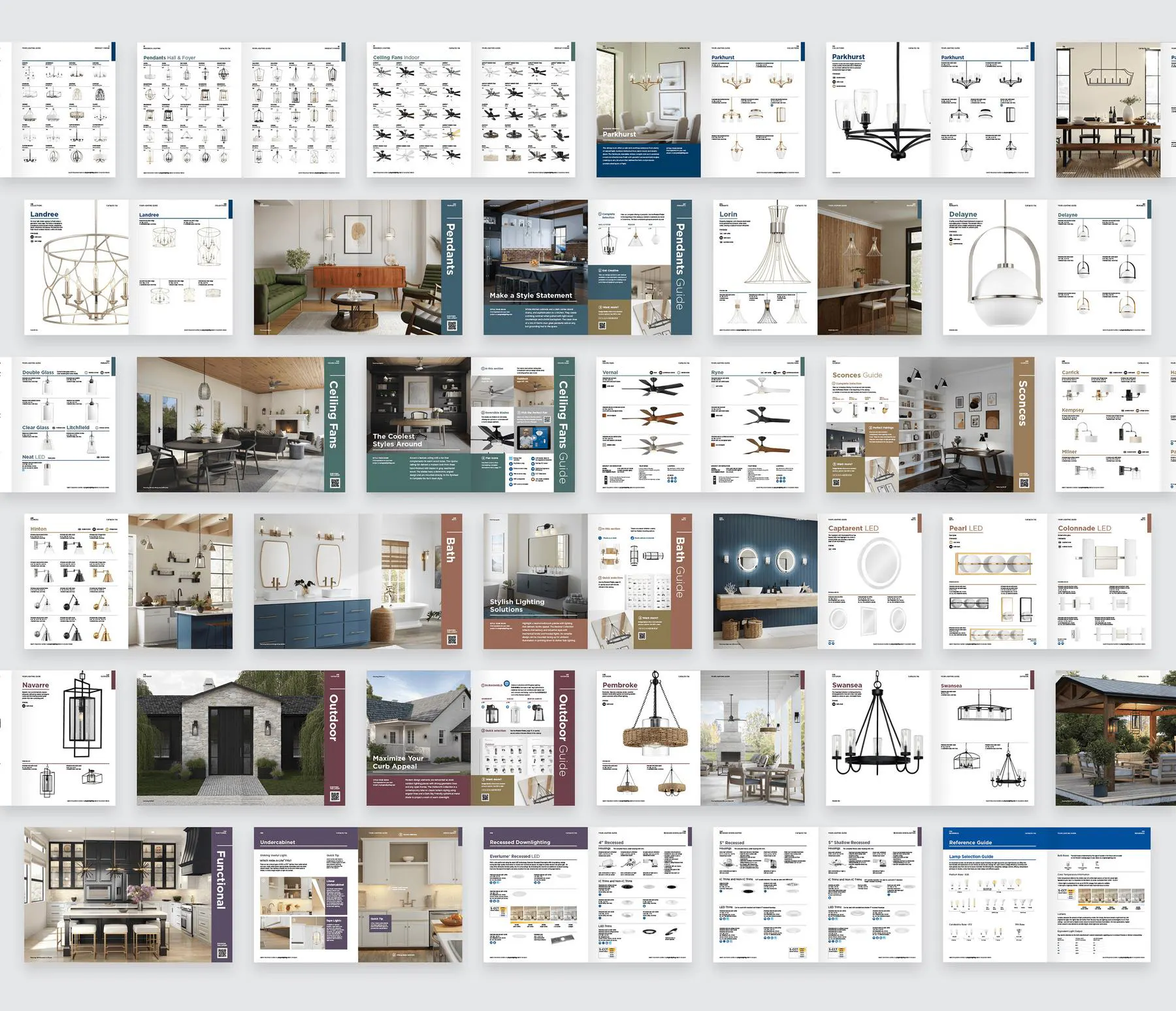 spread of catalog pages