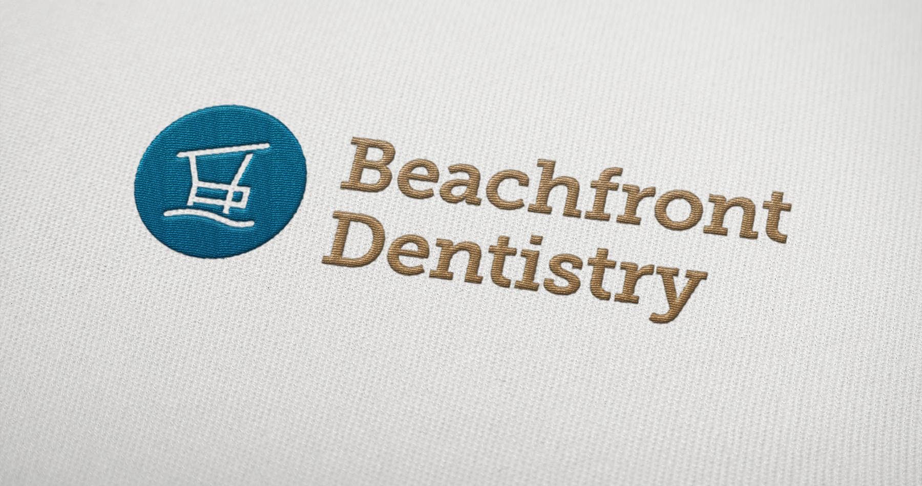 stitched beachfront dentistry logo