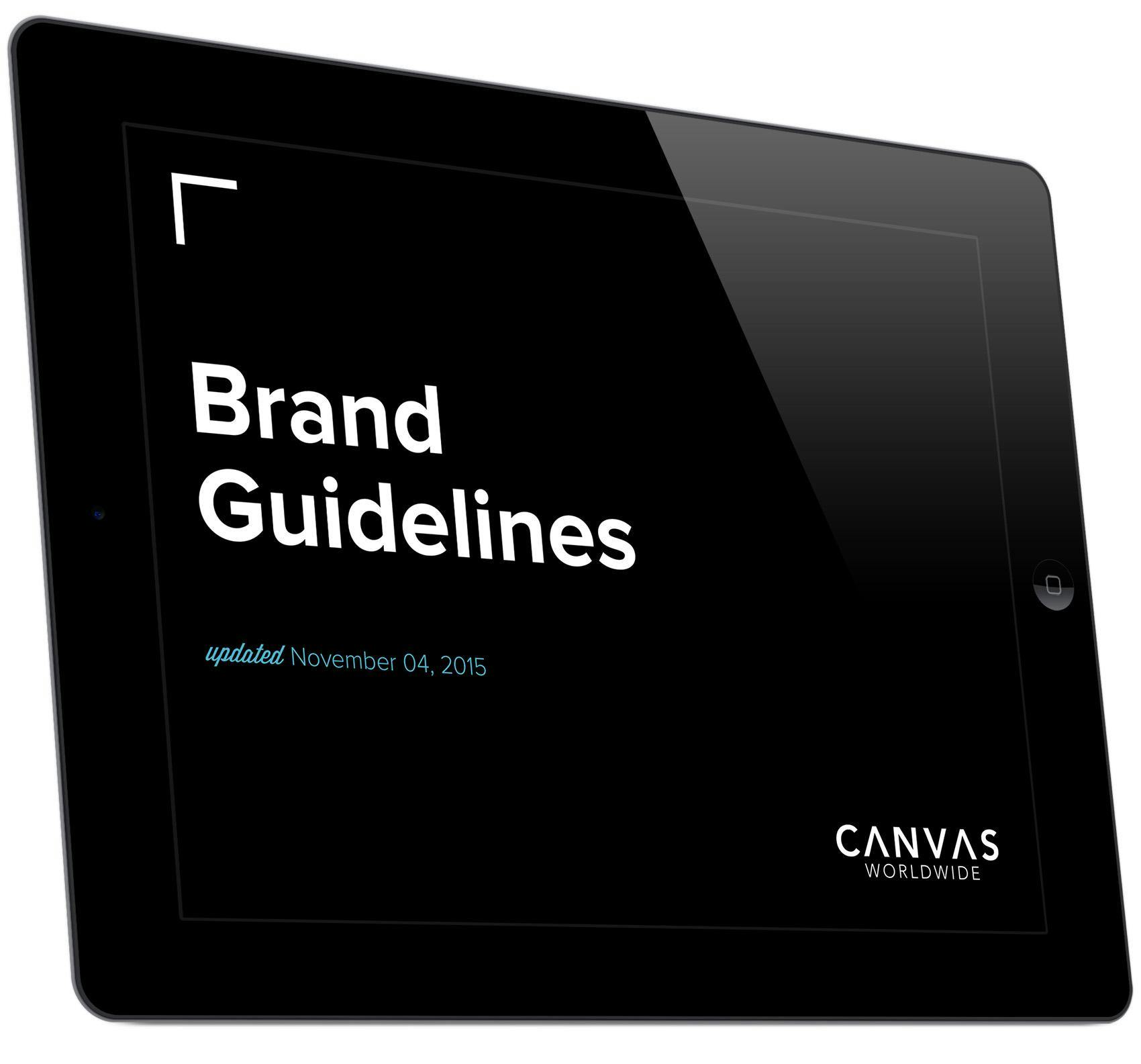brand guidlines on ipad