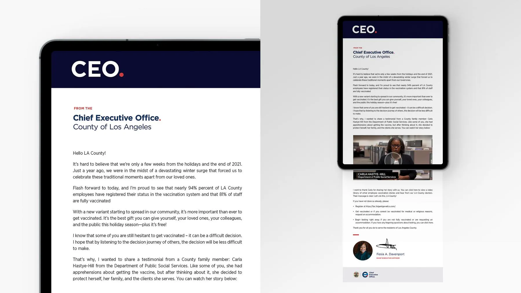 branding sheet on ipad