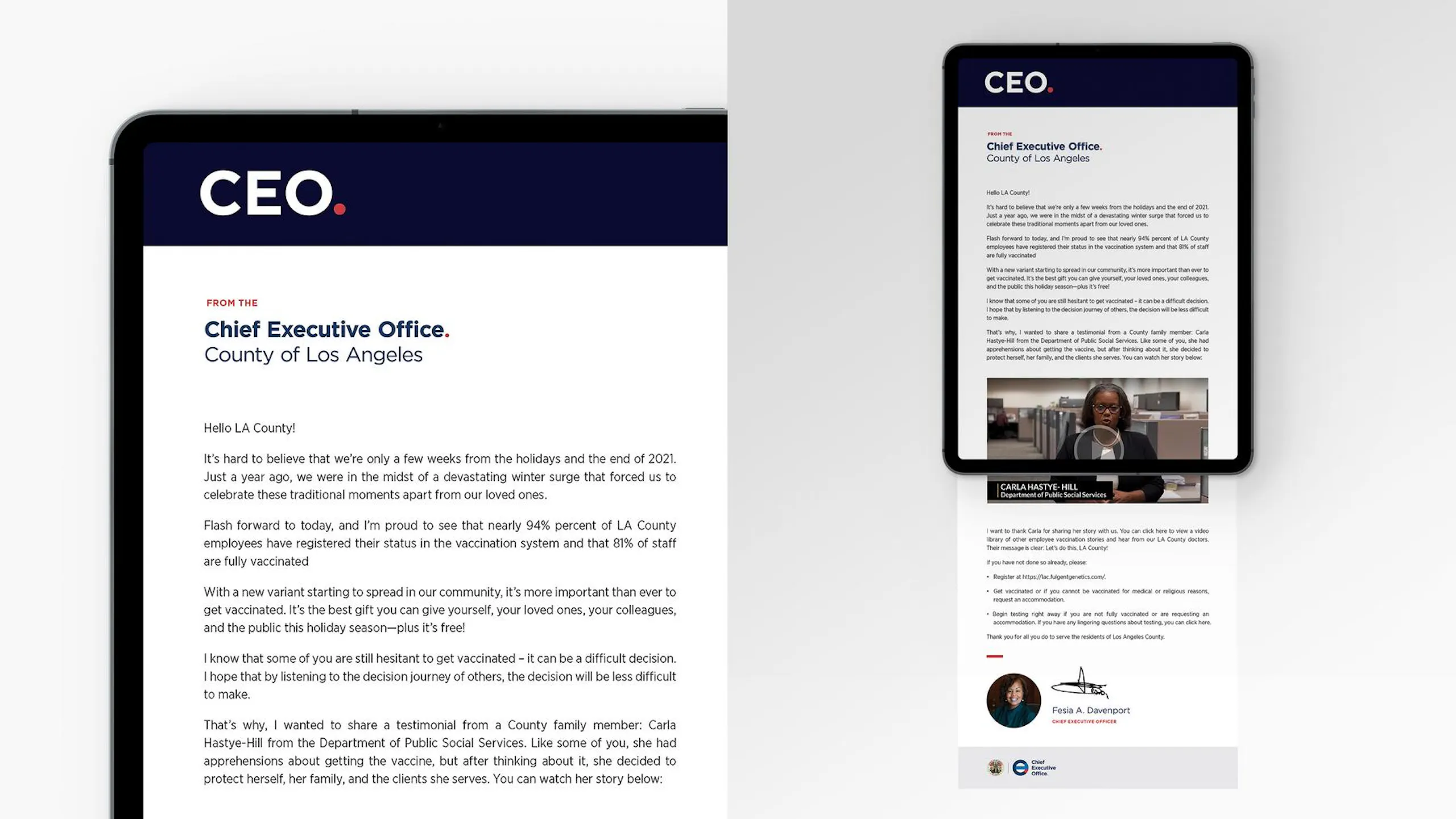 branding sheet on ipad