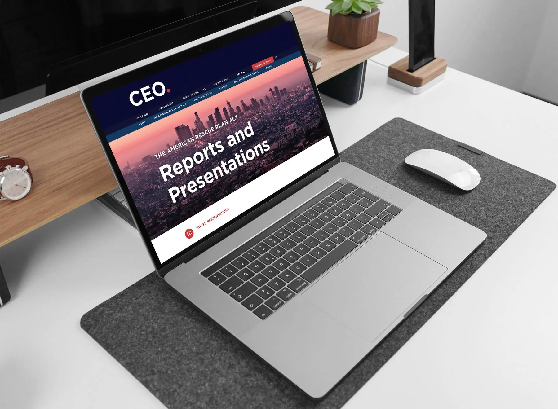 presentation on macbook