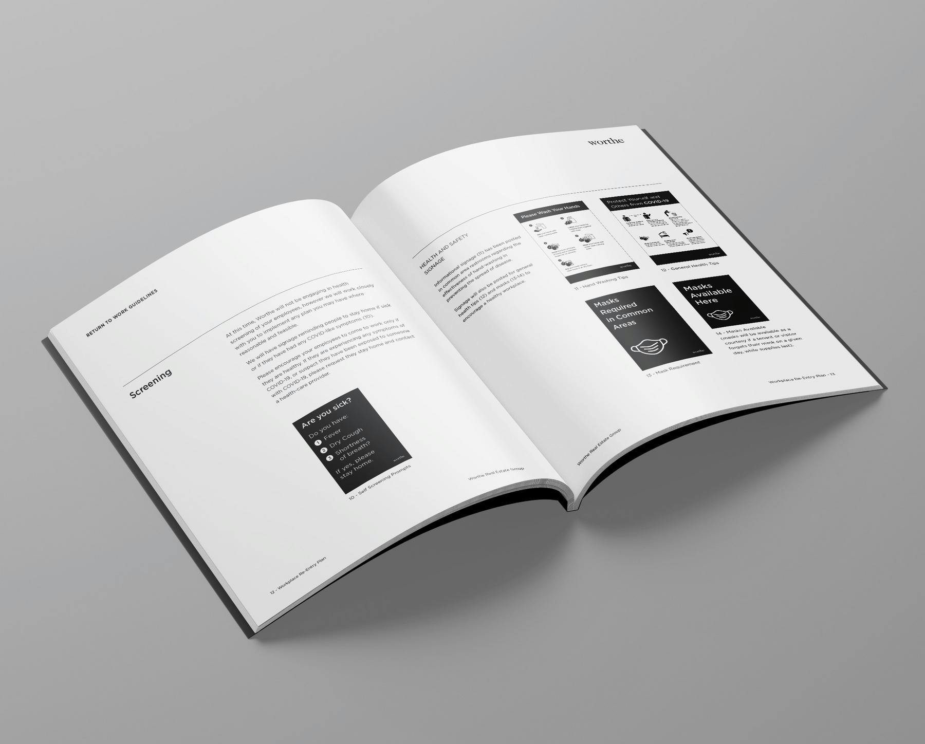 covid safety book angle