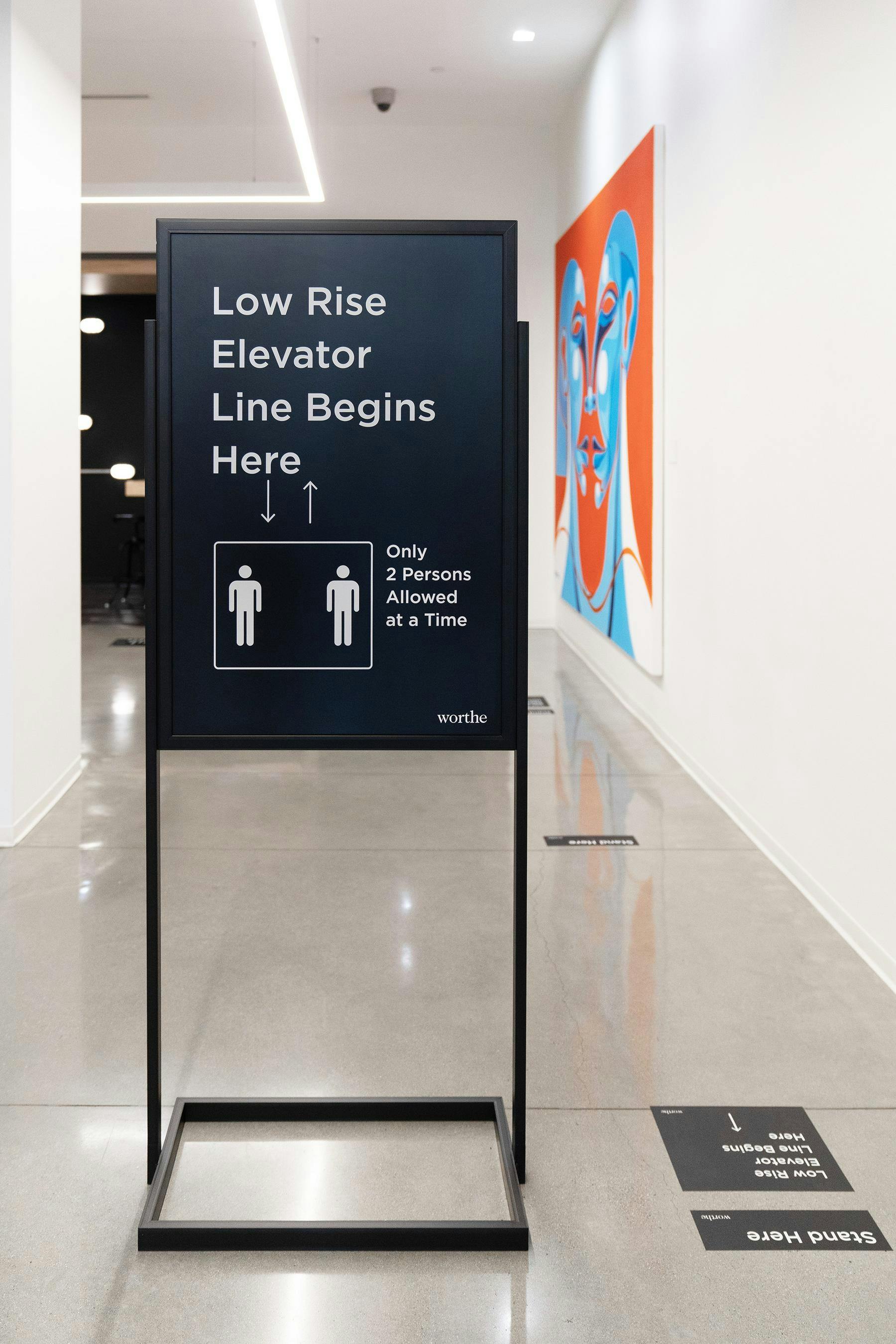 lobby covid sign