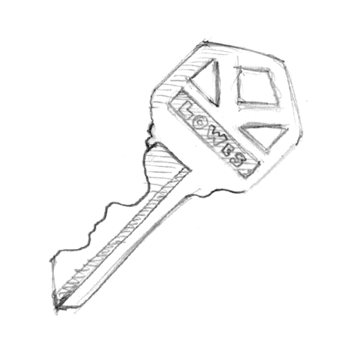 drawn key