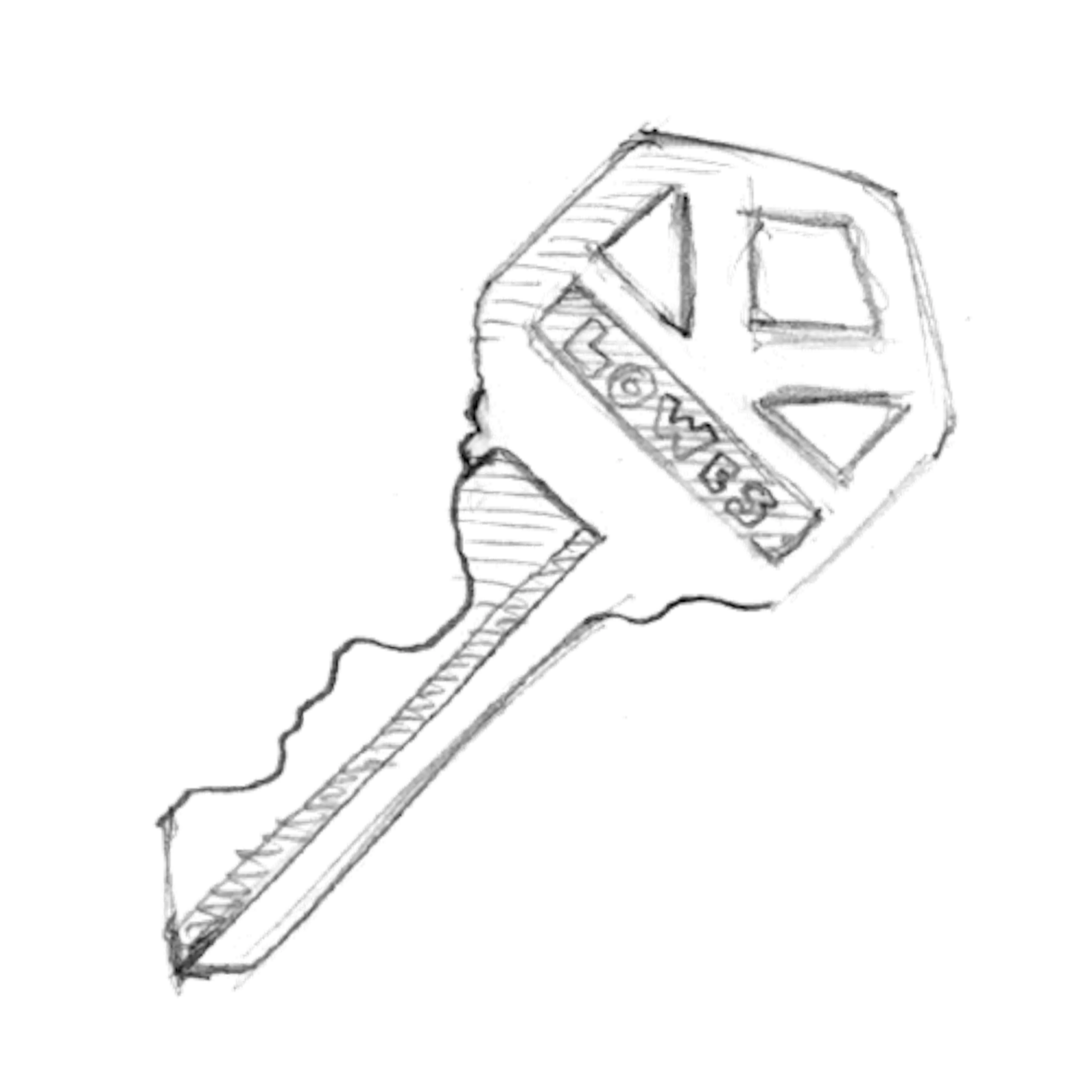 drawn key