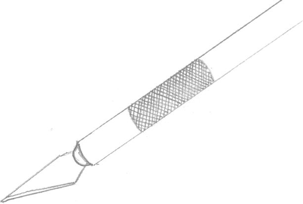 drawn image of a craft knife
