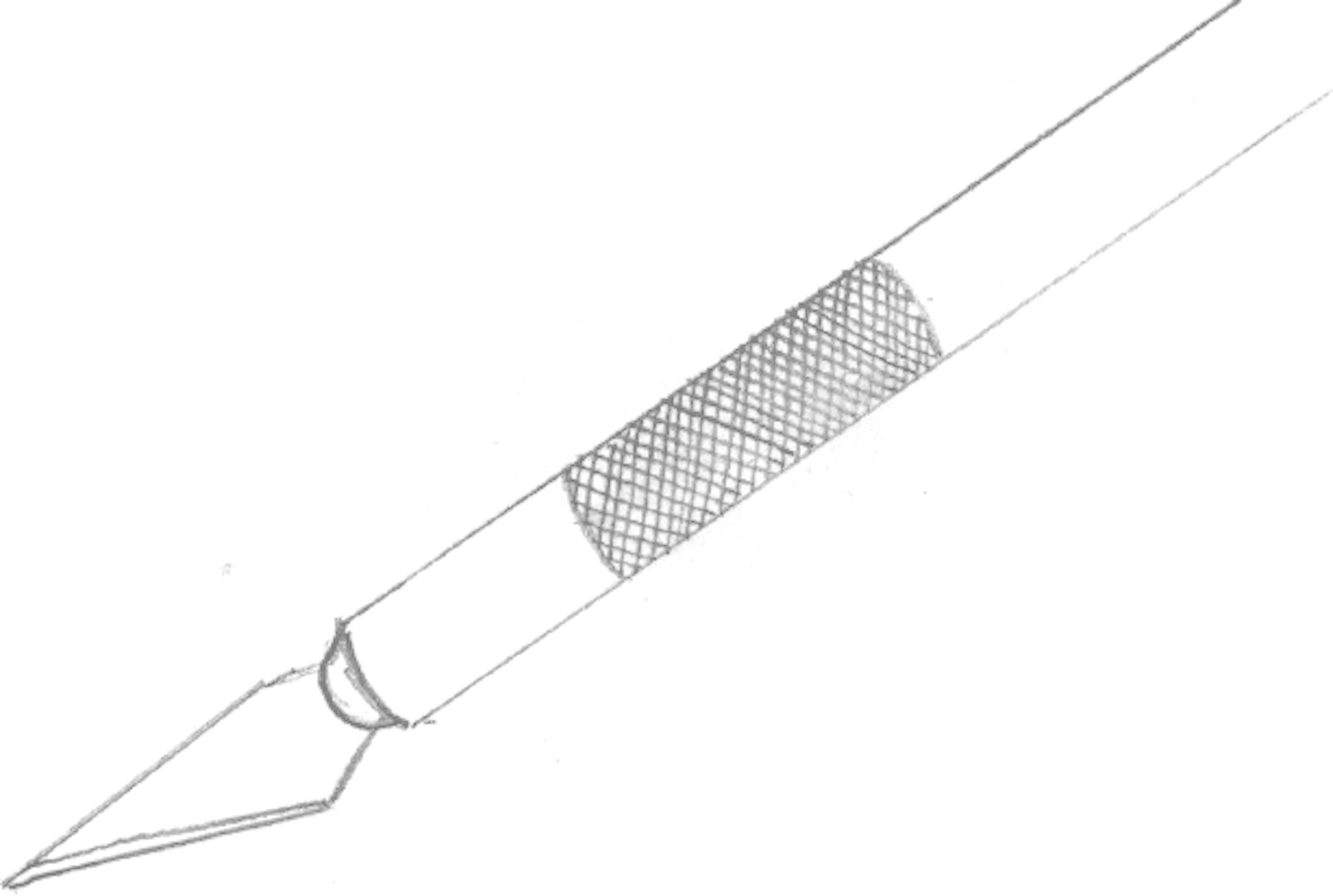 drawn image of a craft knife