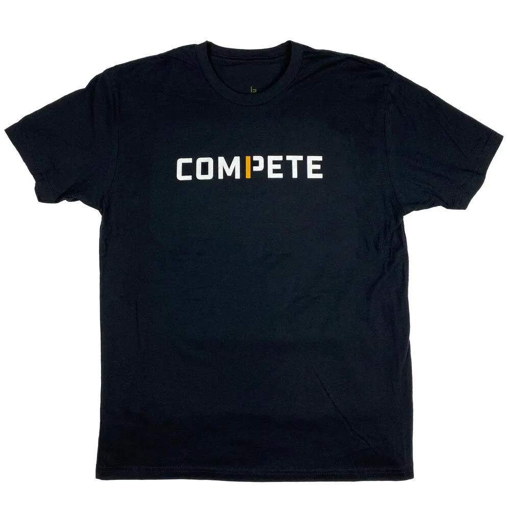 t-shirt saying compete