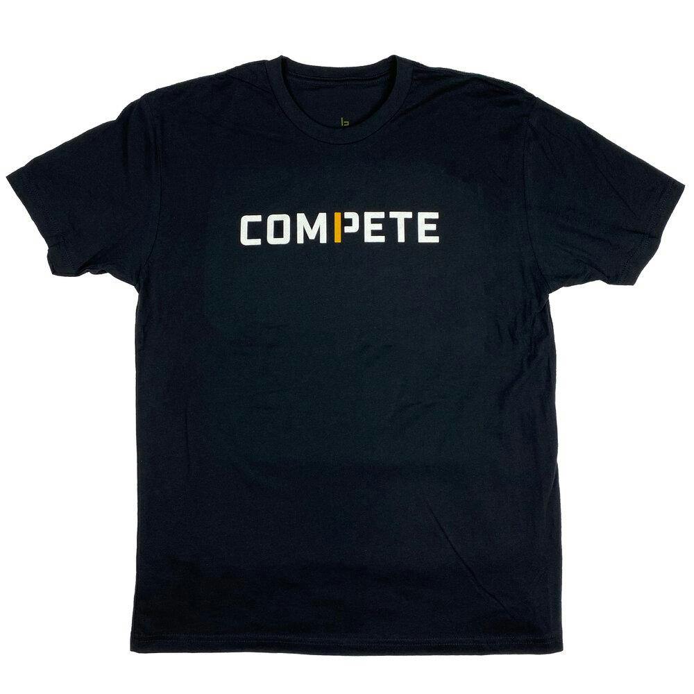 t-shirt saying compete