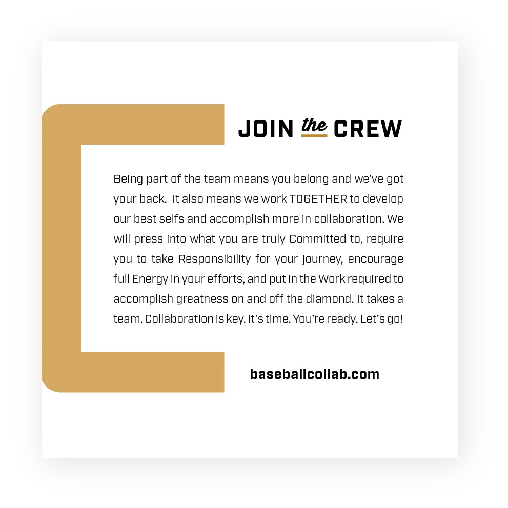 Join the Crew page