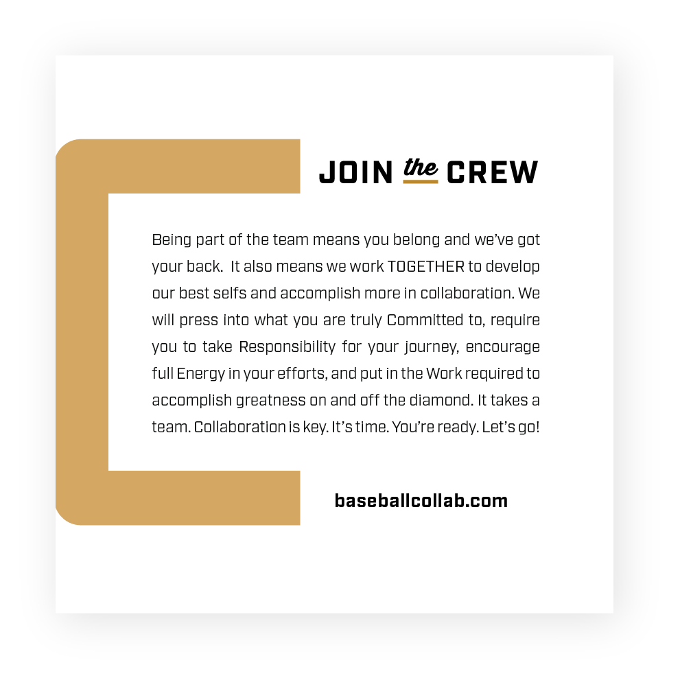 Join the Crew page