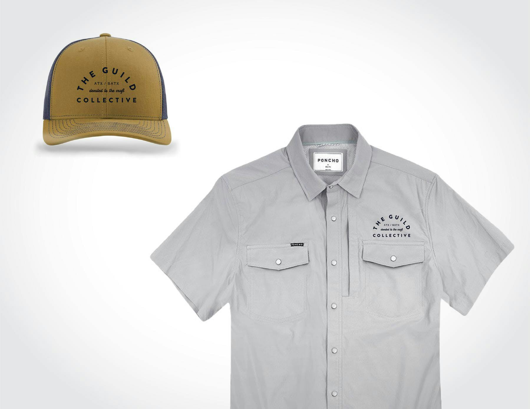 guild hat and shirt grey
