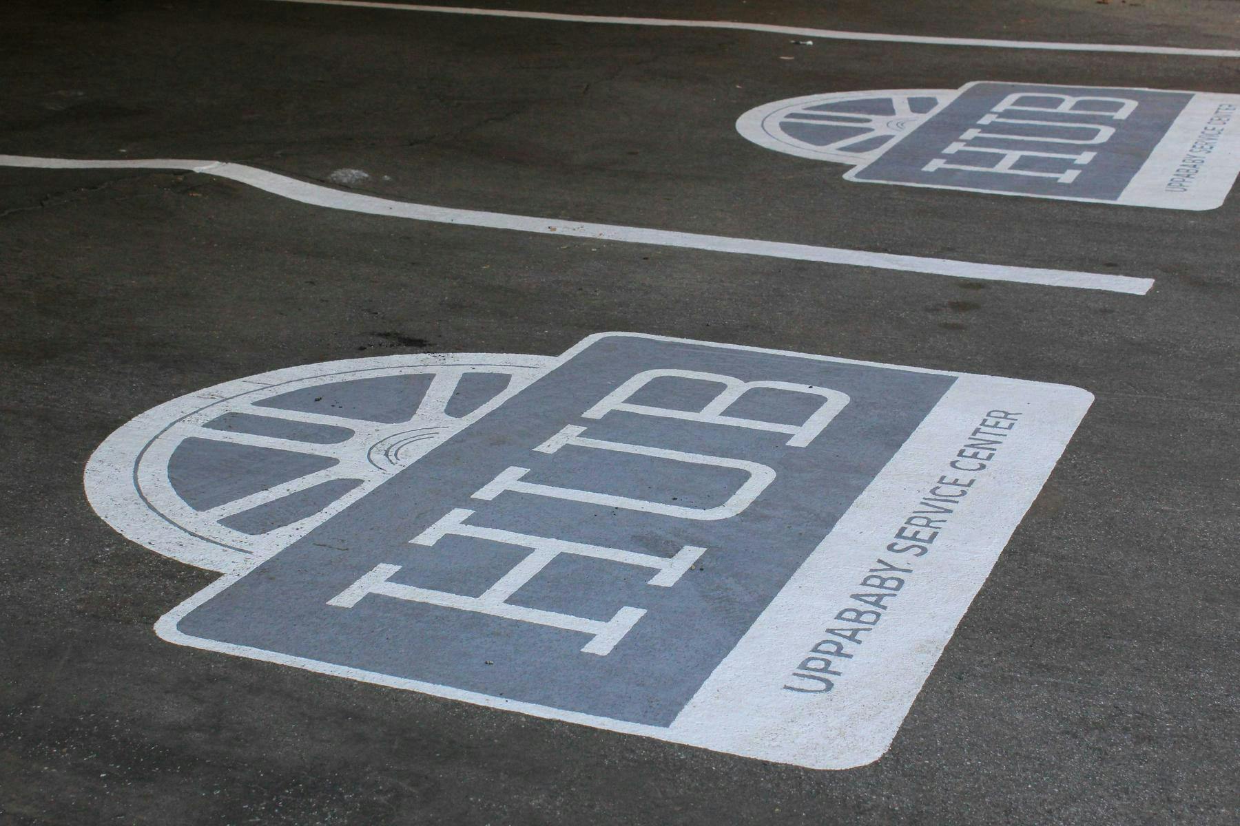 detail shot of hub parking