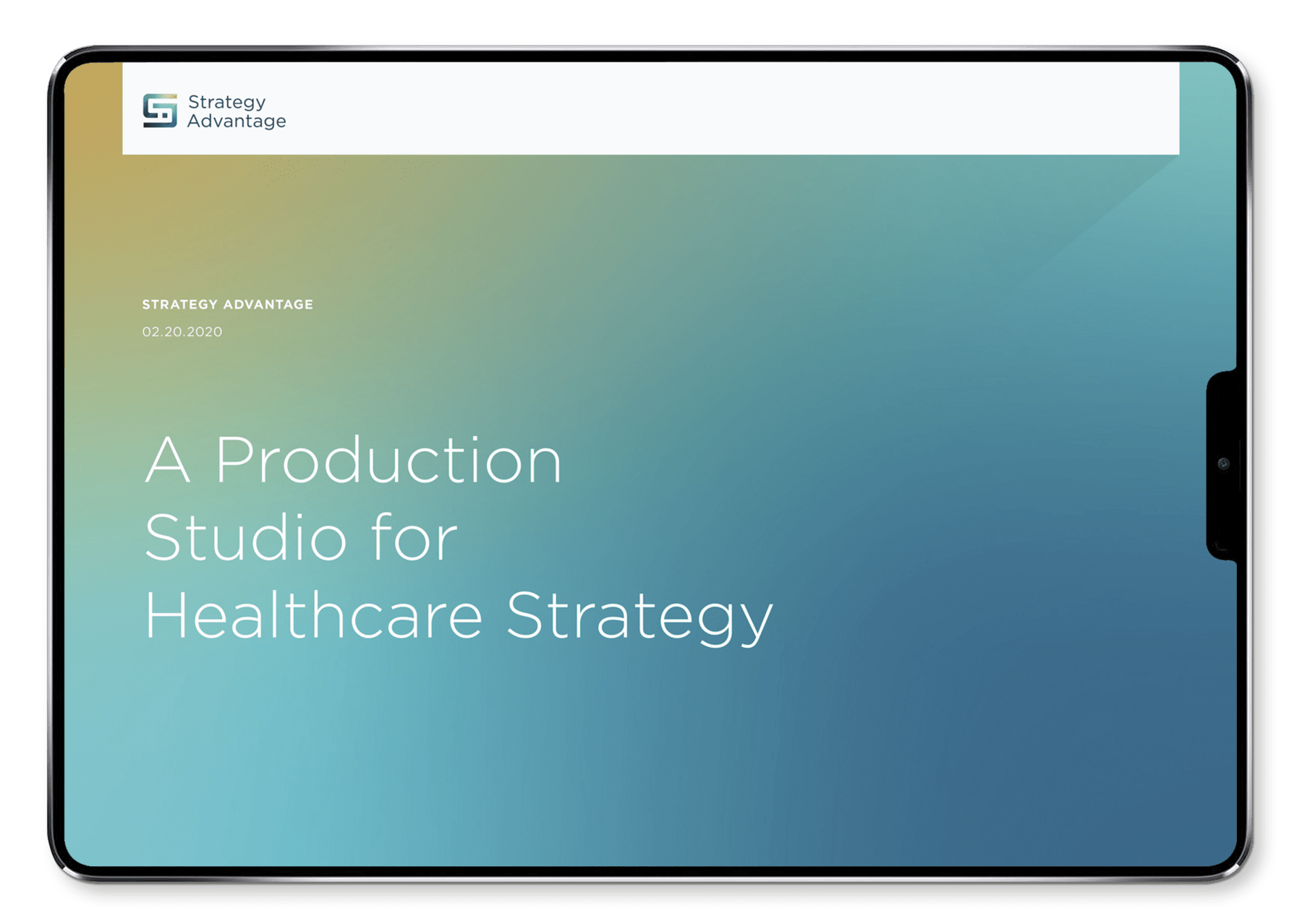 ipad with presentation