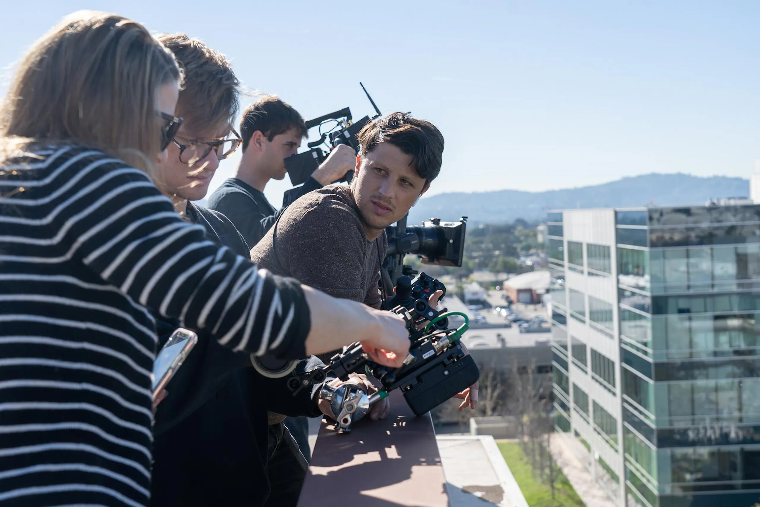 rooftop video shoot