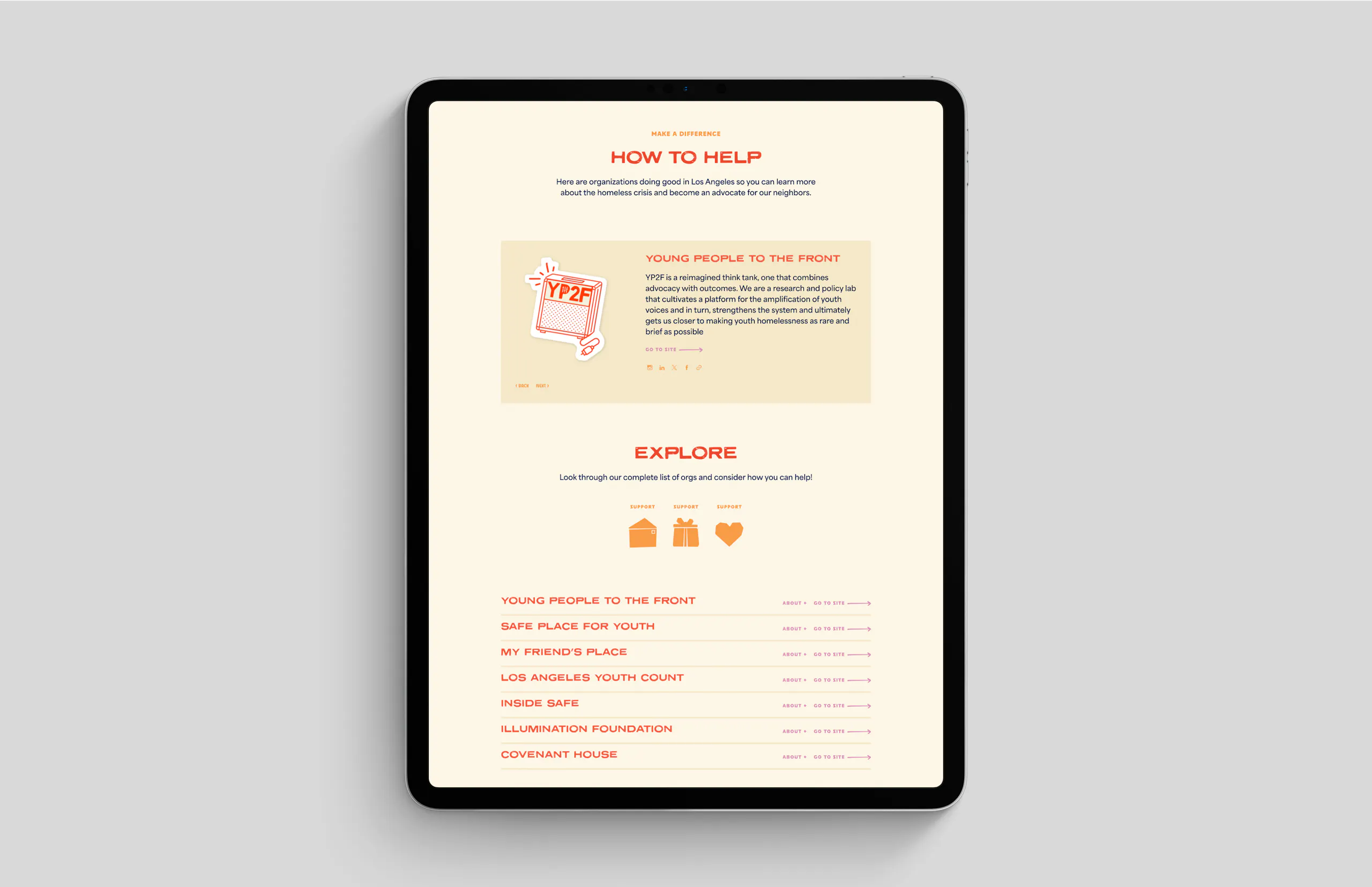 site on ipad