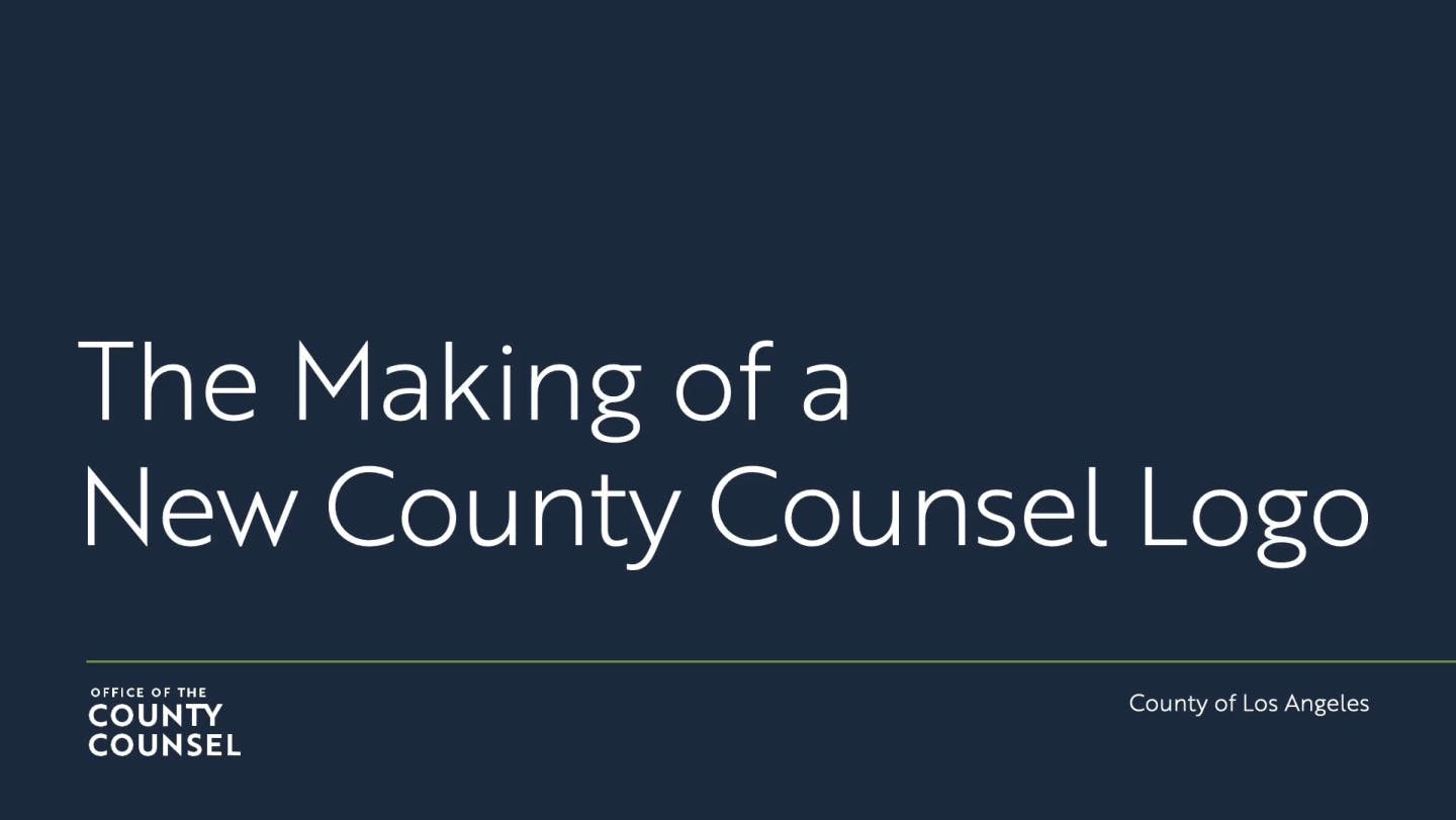 The Making of a New County Counsel Logo