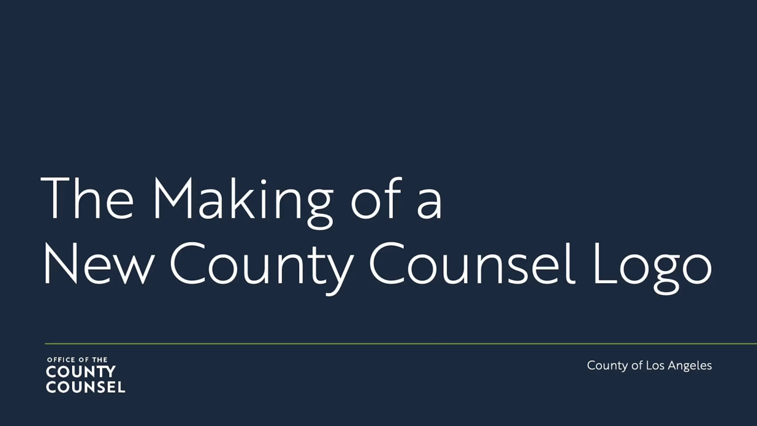 The Making of a New County Counsel Logo