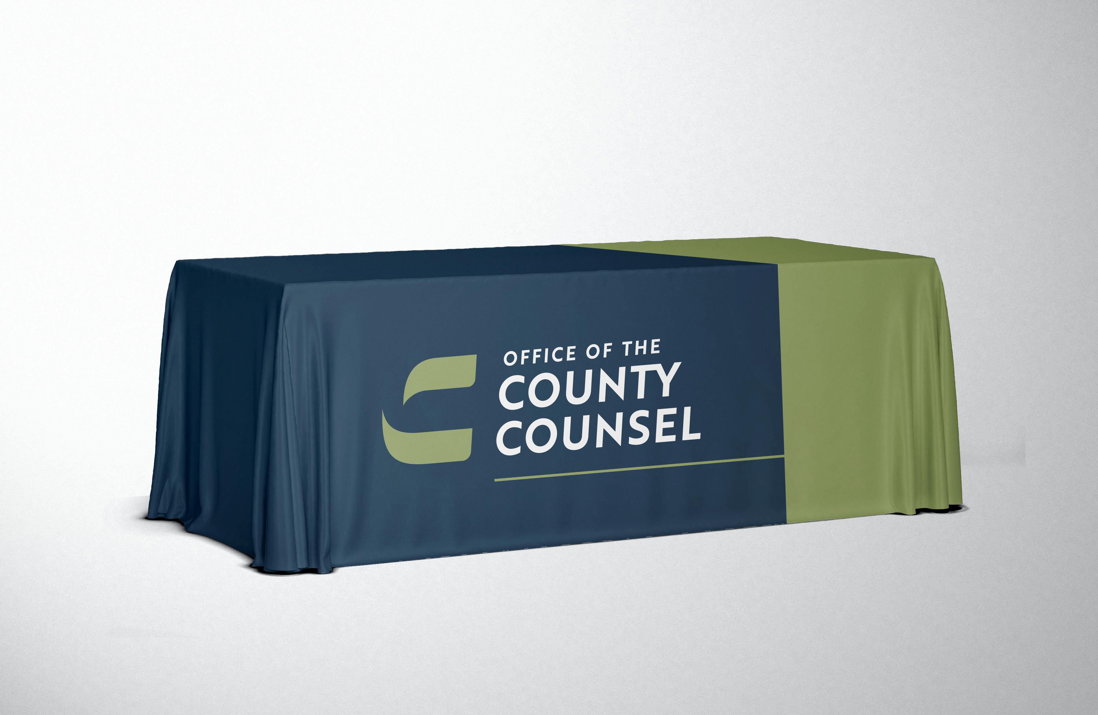branded tablecloth