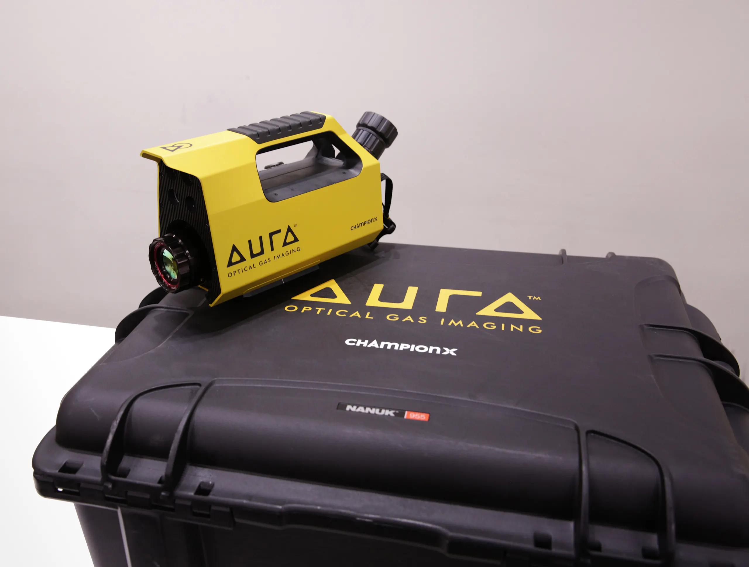 aura on labeled box