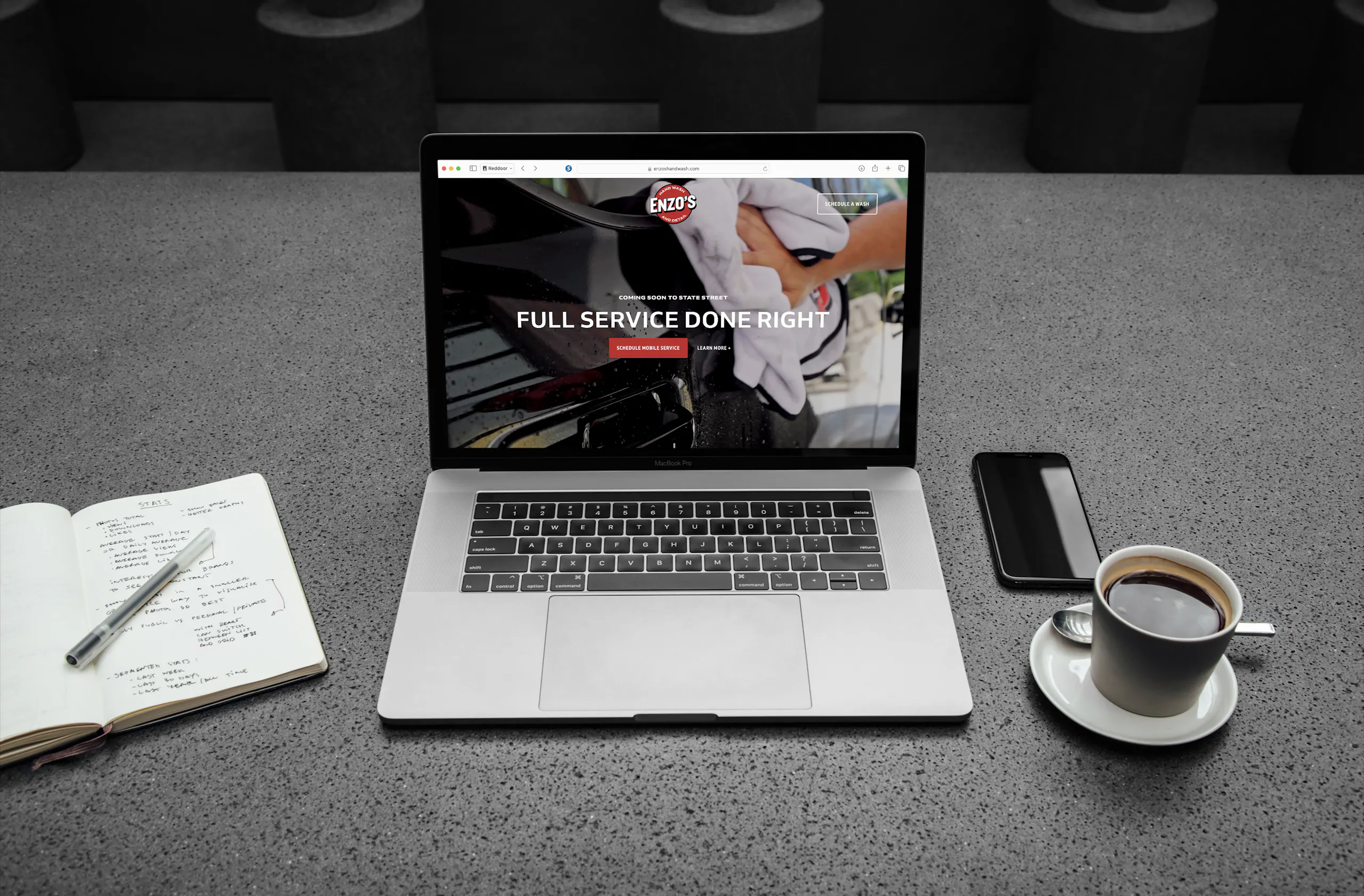 website on macbook
