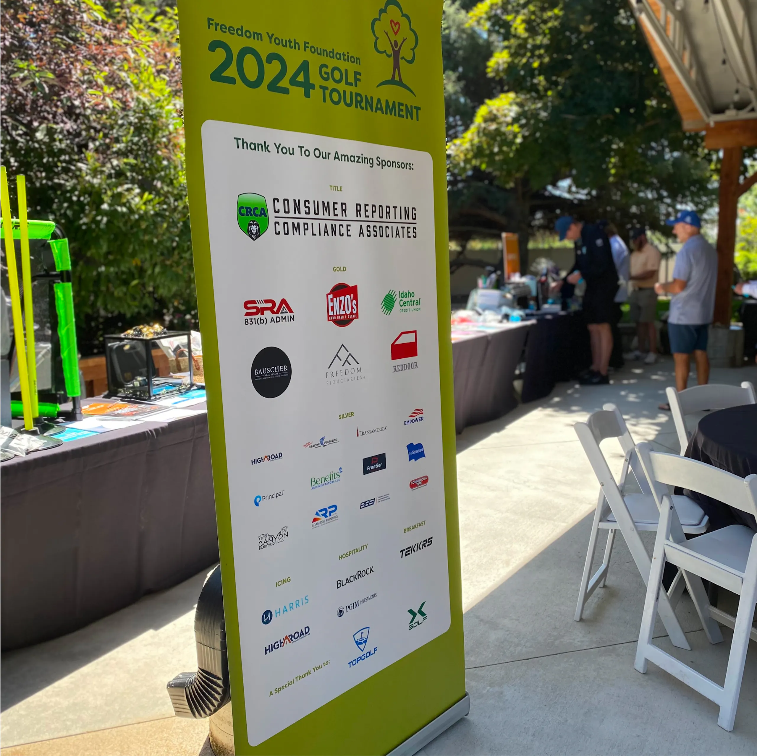 sponsor standing banner