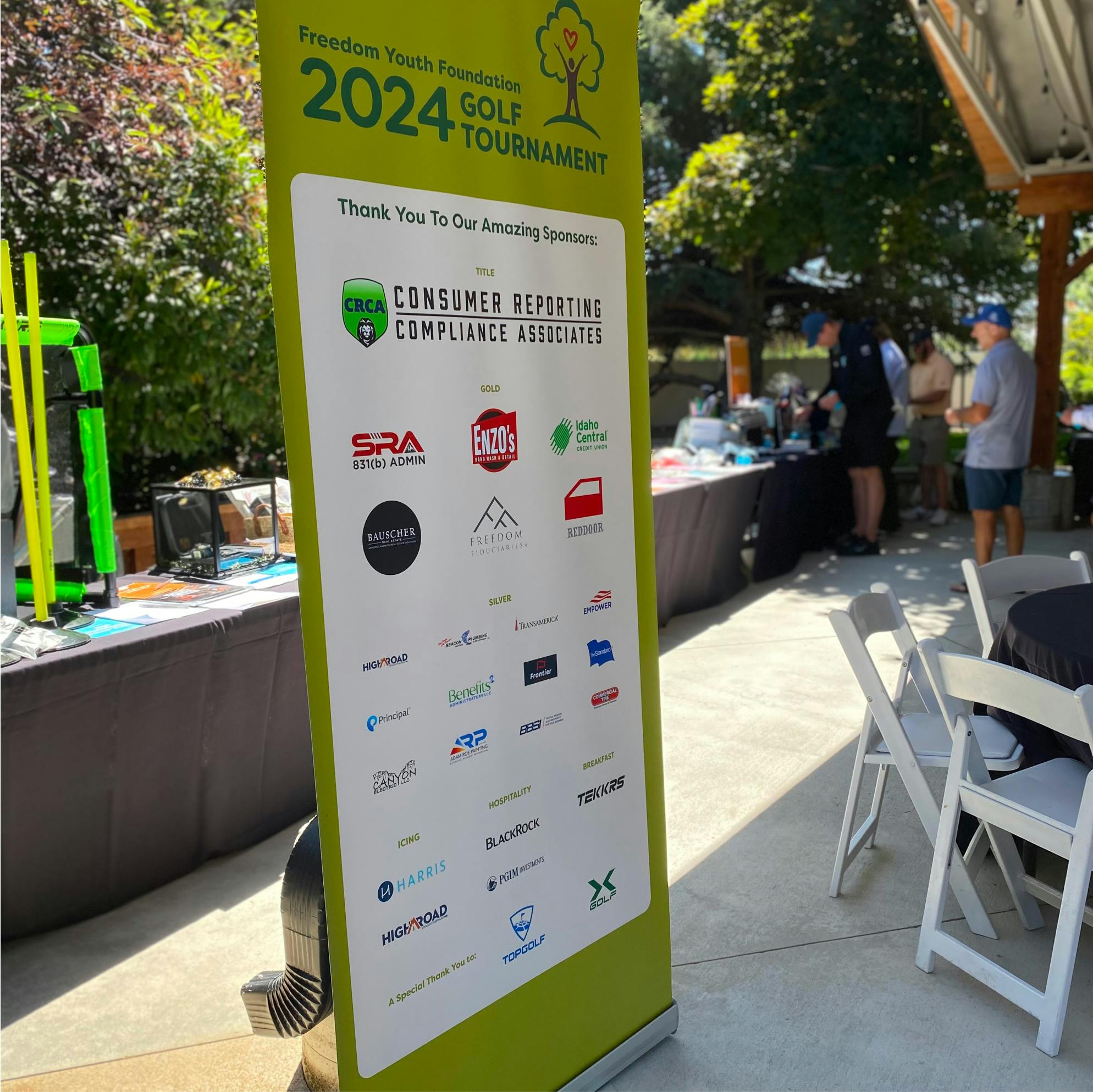sponsor standing banner