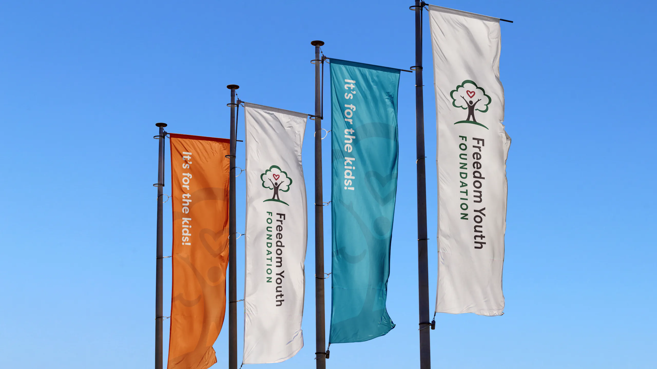 tall flag banners