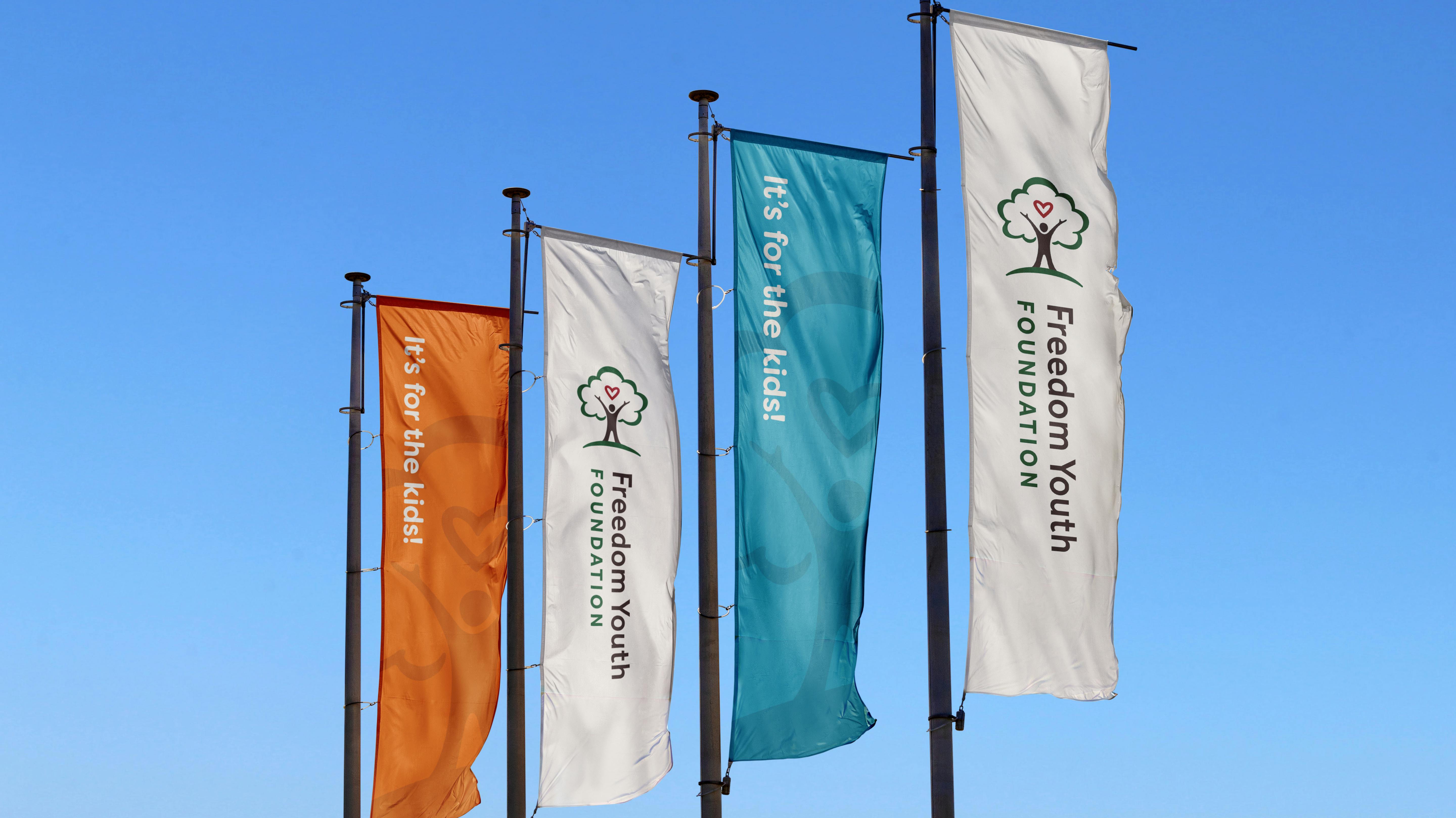 tall flag banners
